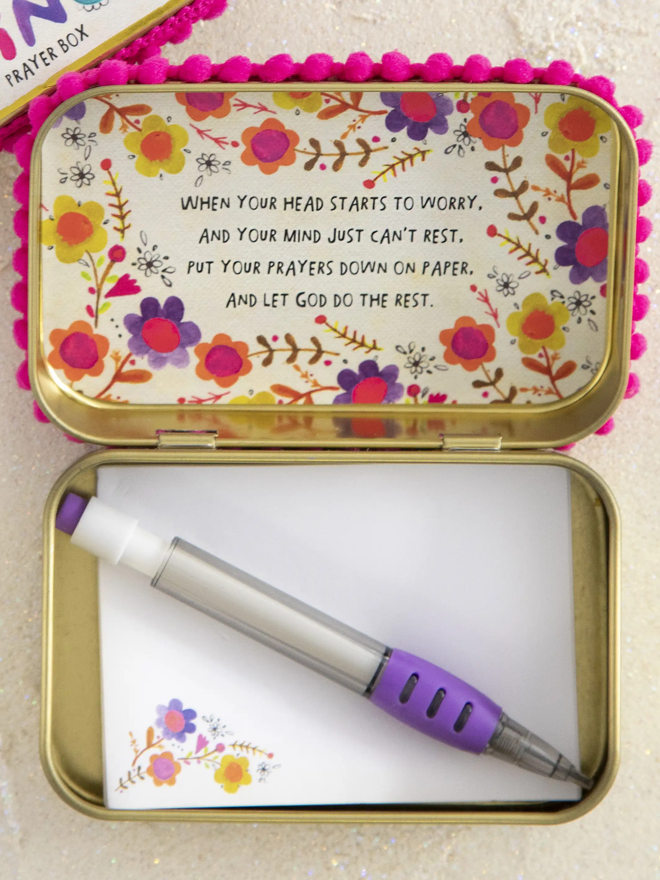 Tin Prayer Box - Beautiful Girl