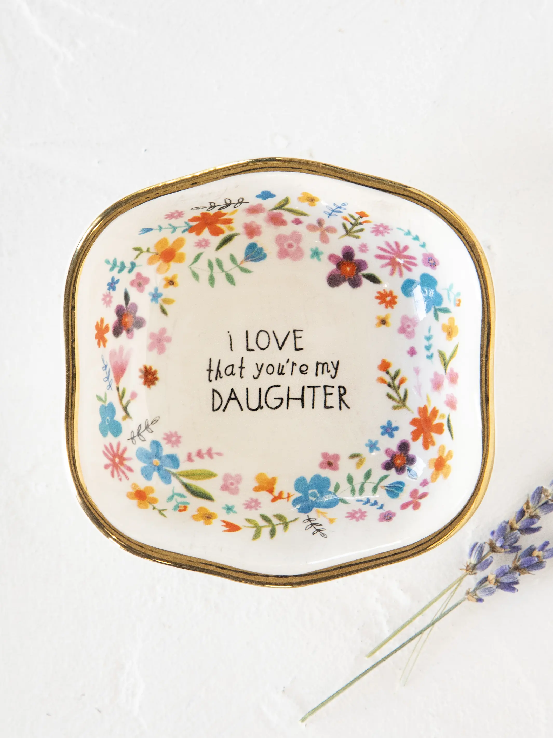 Antiqued Trinket Bowl - Daughter