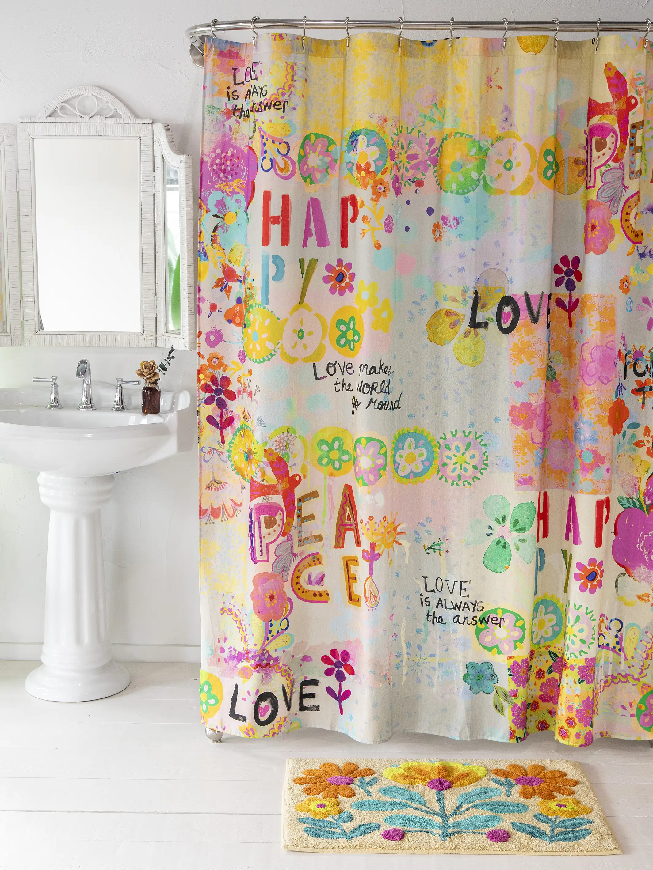 Boho Shower Curtain - Life Is A Canvas