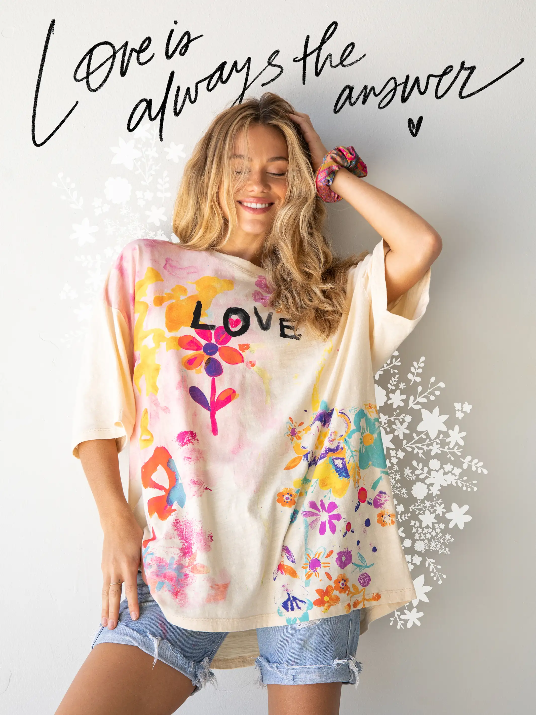 Life Is A Canvas Tee - Love Cream