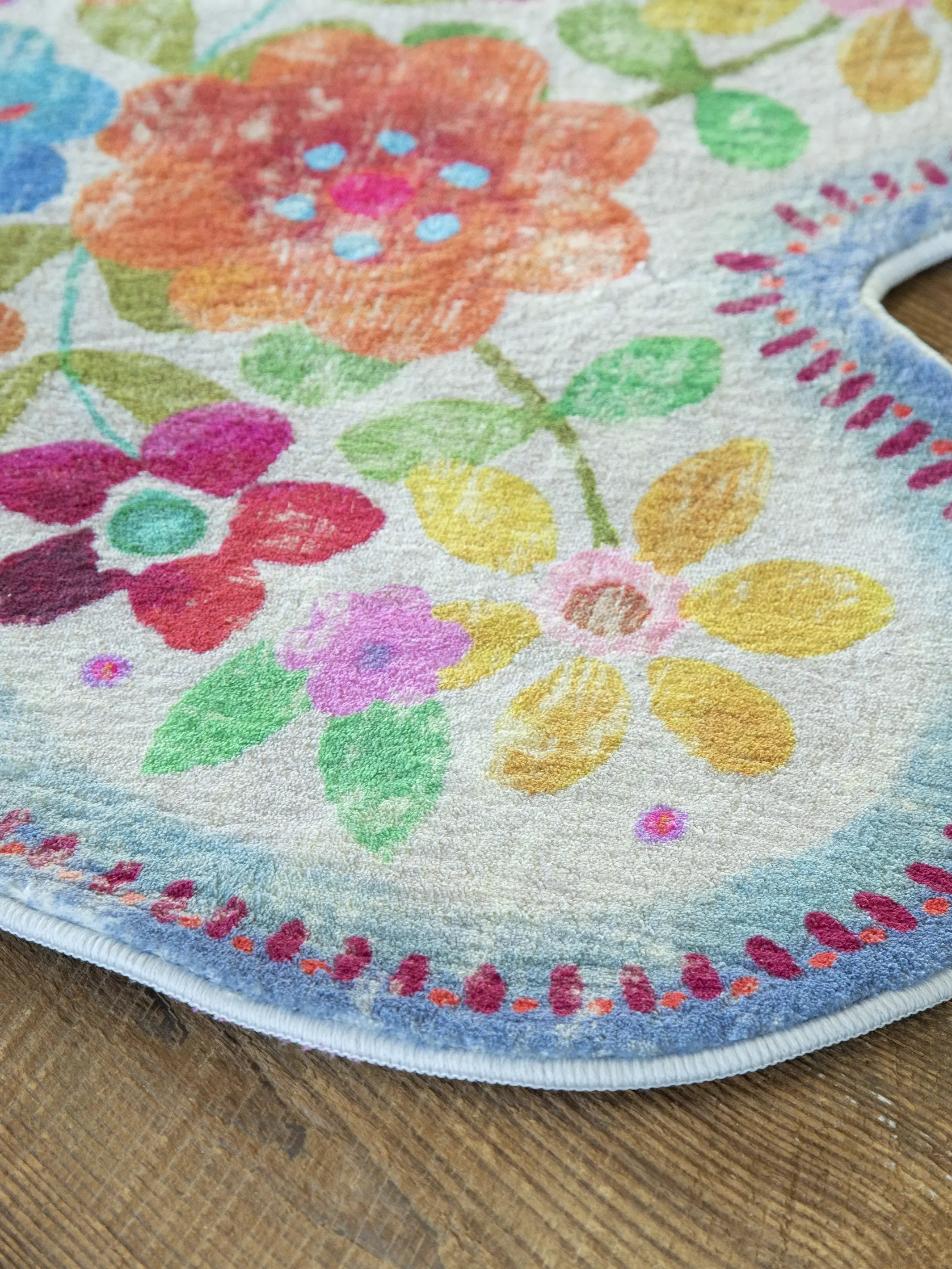 Chenille Rug, 2' x 3' - Dove Grey Heart