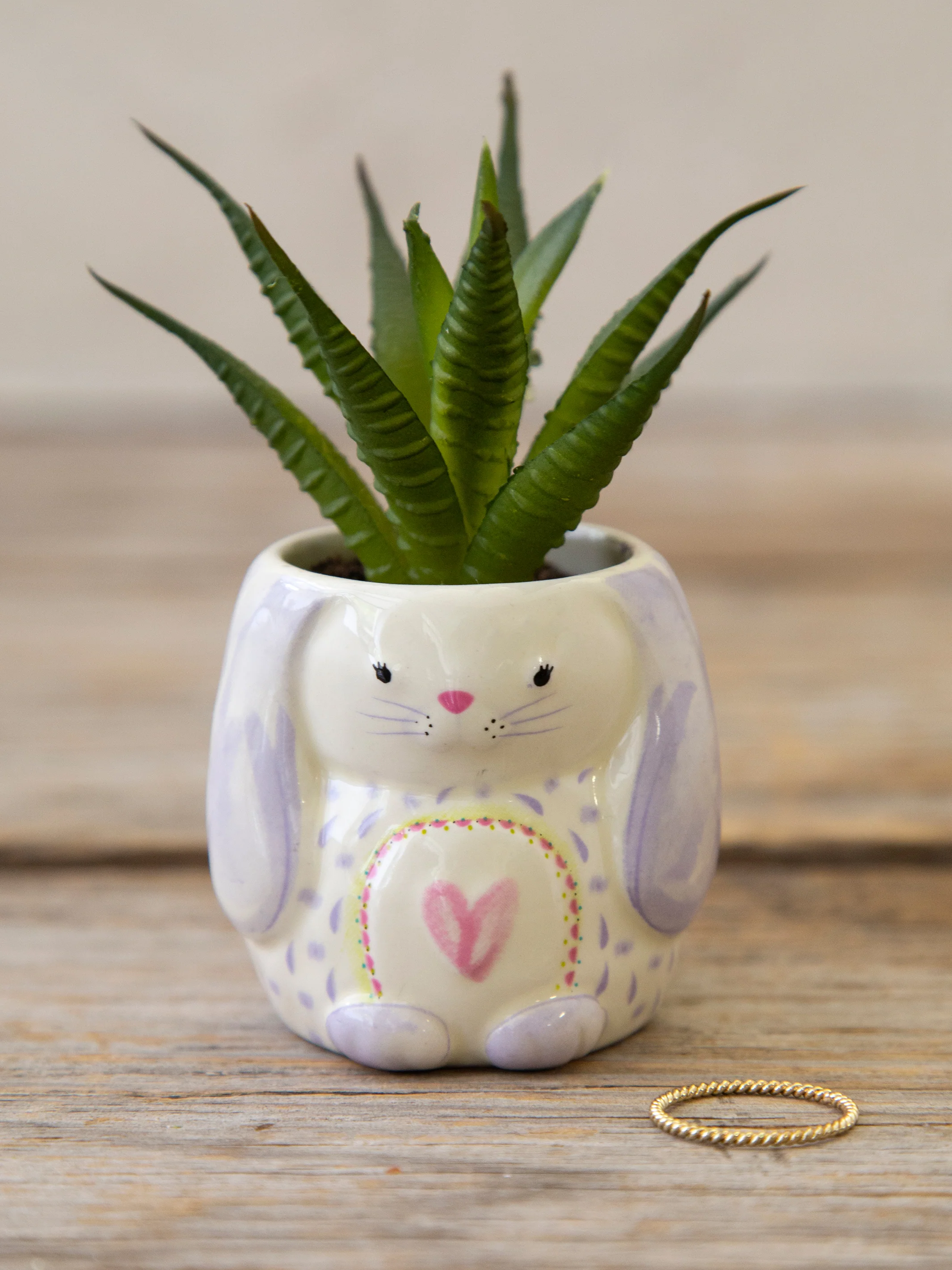 Tiny Faux Succulents - Bunny