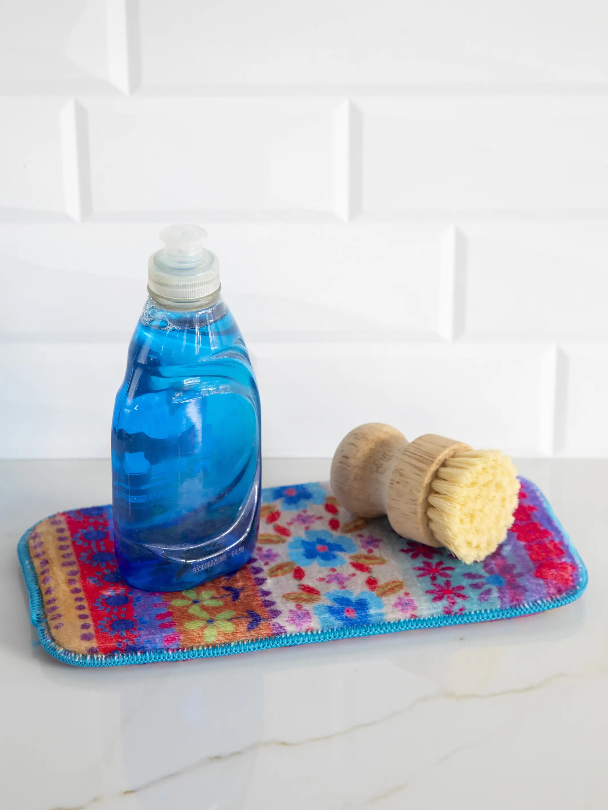 Kitchen Sink Mat, Set of 2 - Rainbow Border