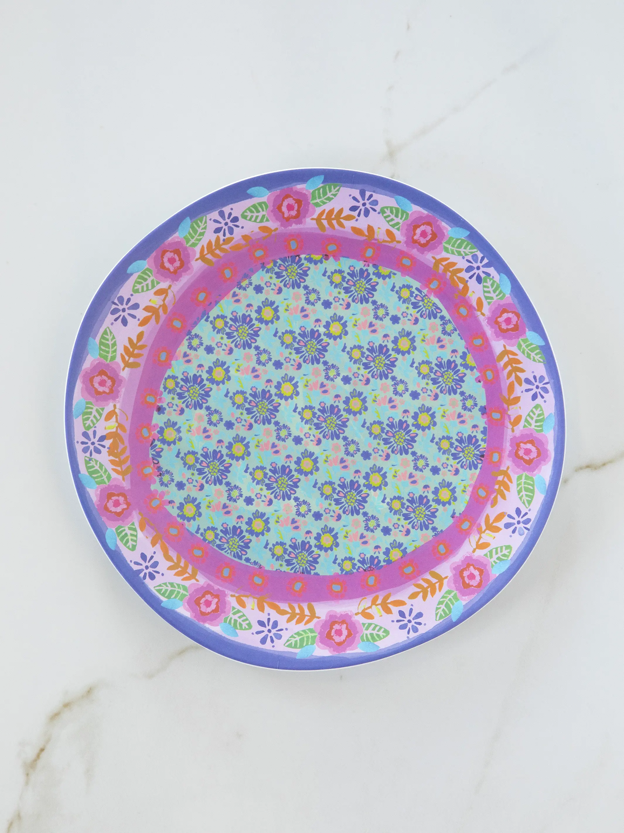 Mix & Match Melamine Salad Plate - Indigo