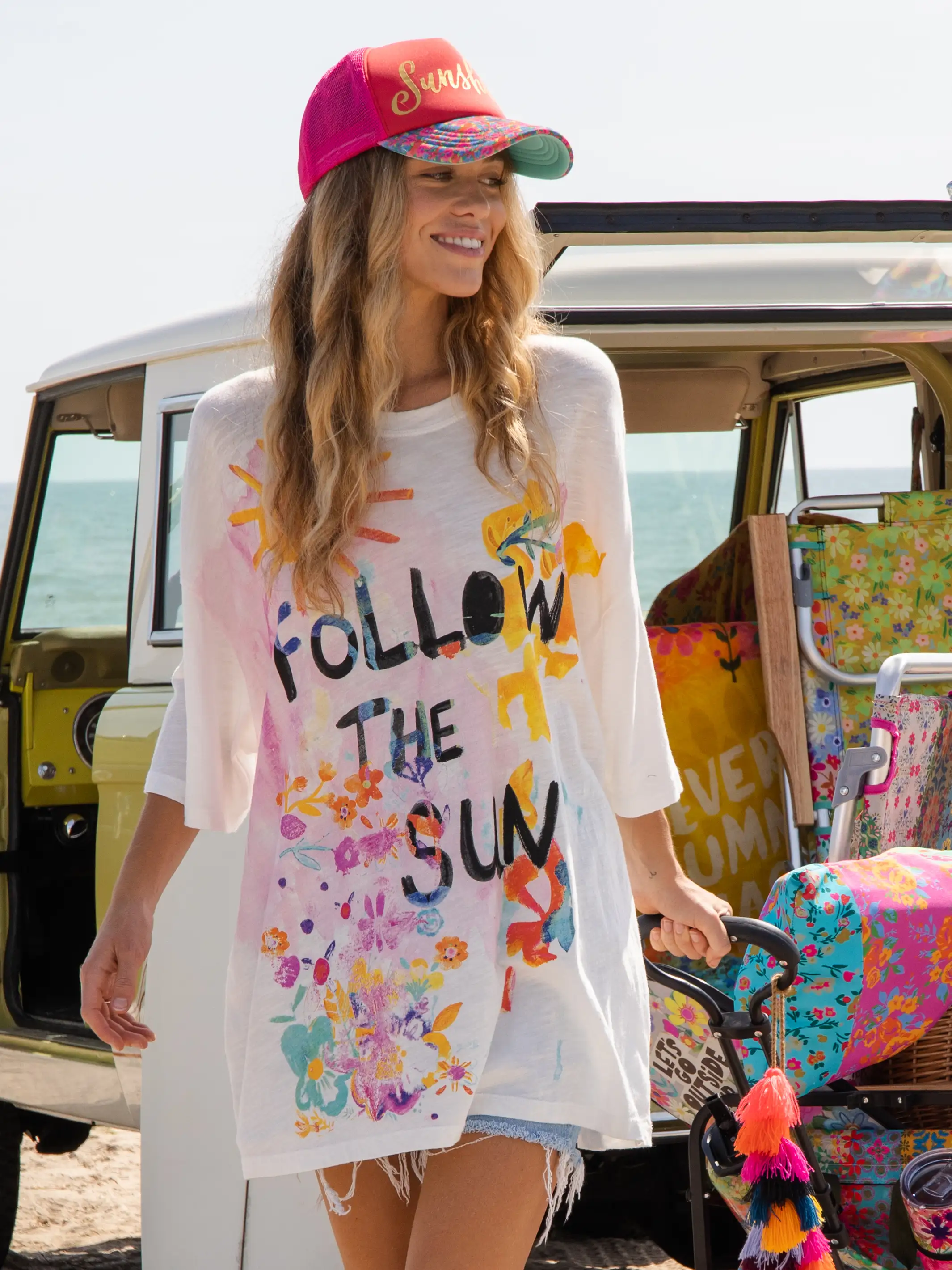 Life Is A Canvas Tee - Follow The Sun White