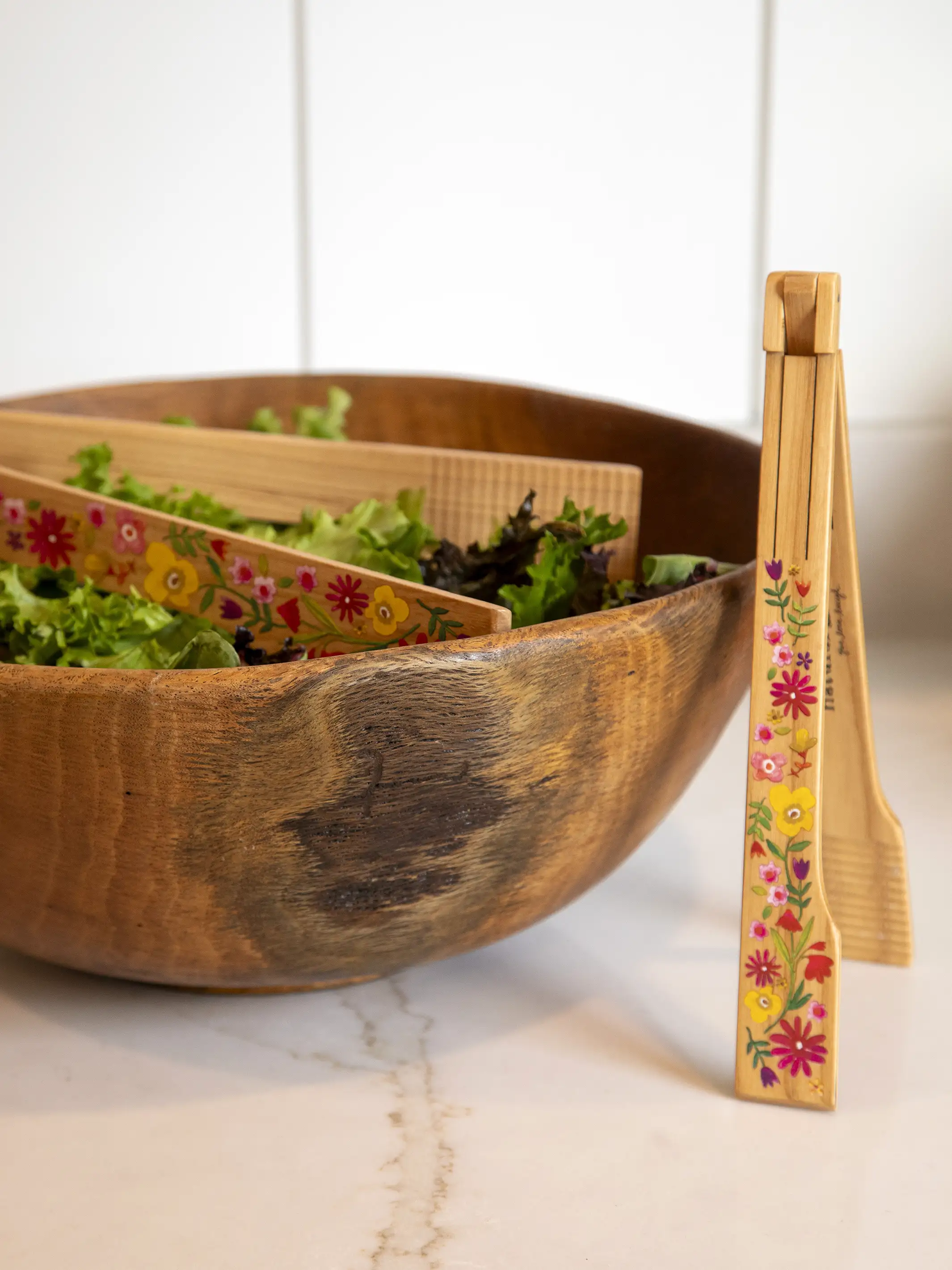 Collapsible Tongs, Set of 2 - Floral