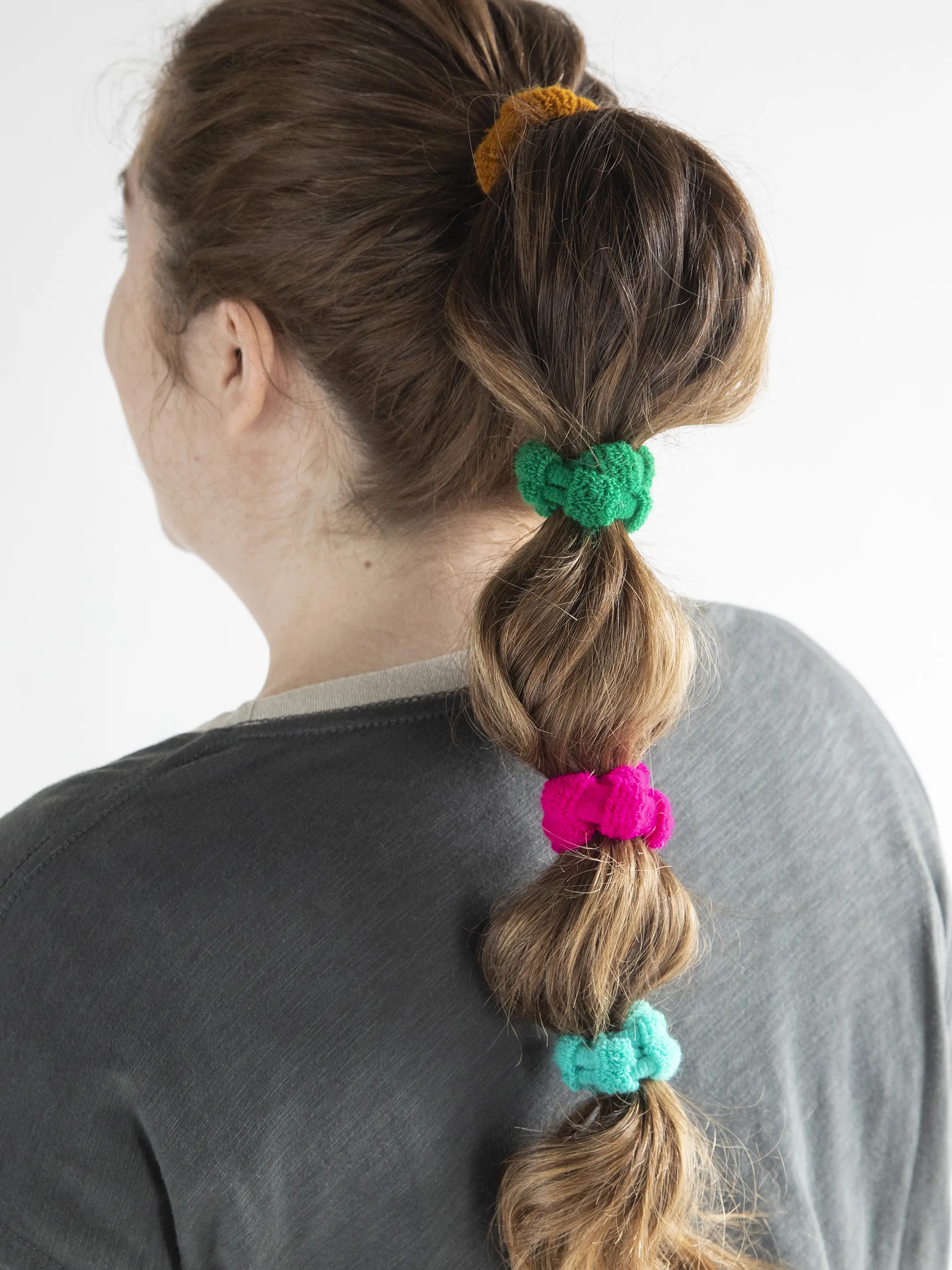 Workout Terry Hair Ties, Set of 10 - Rainbow