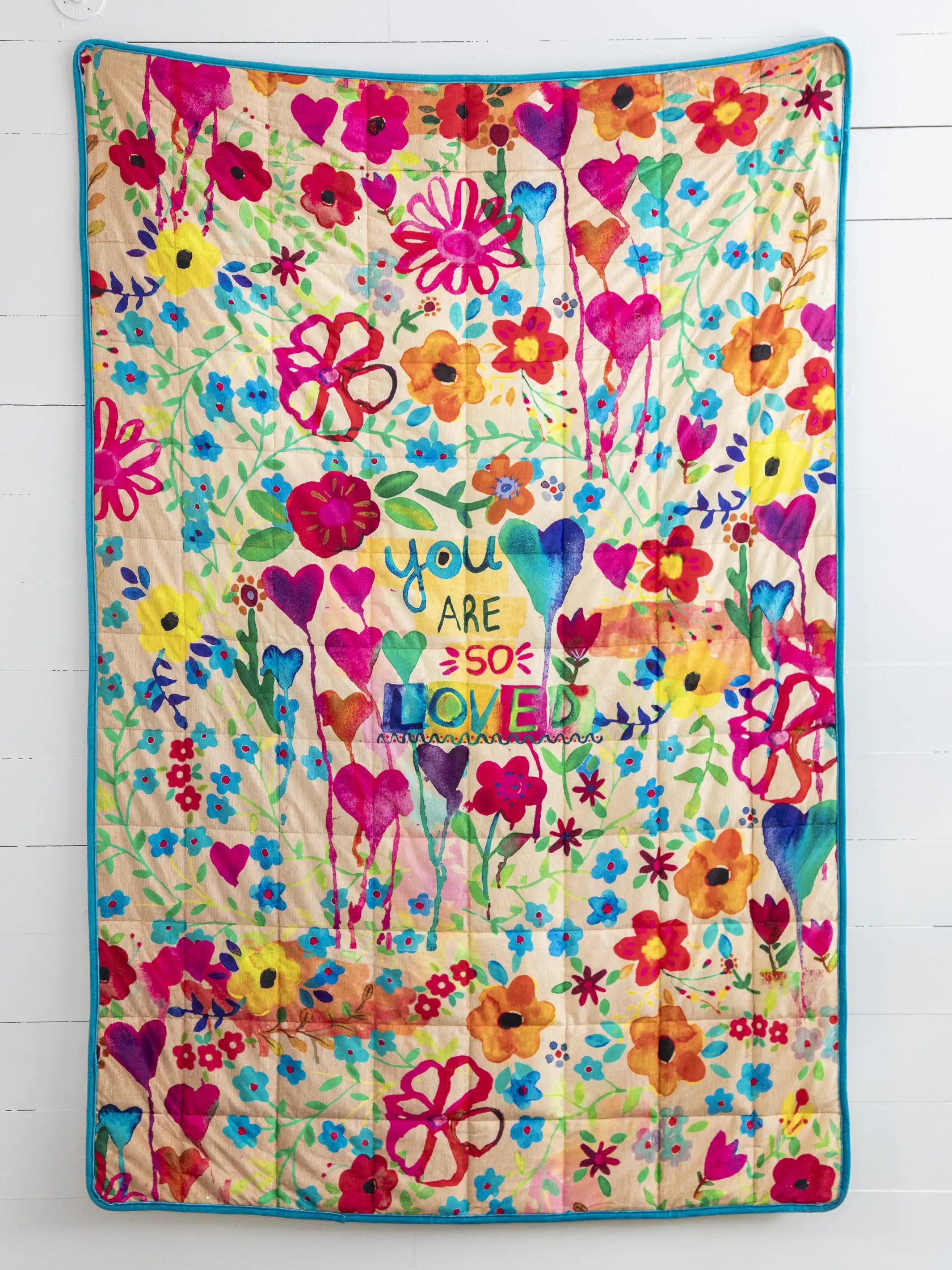 Cozy Weighted Blanket - Floral You Are So Loved