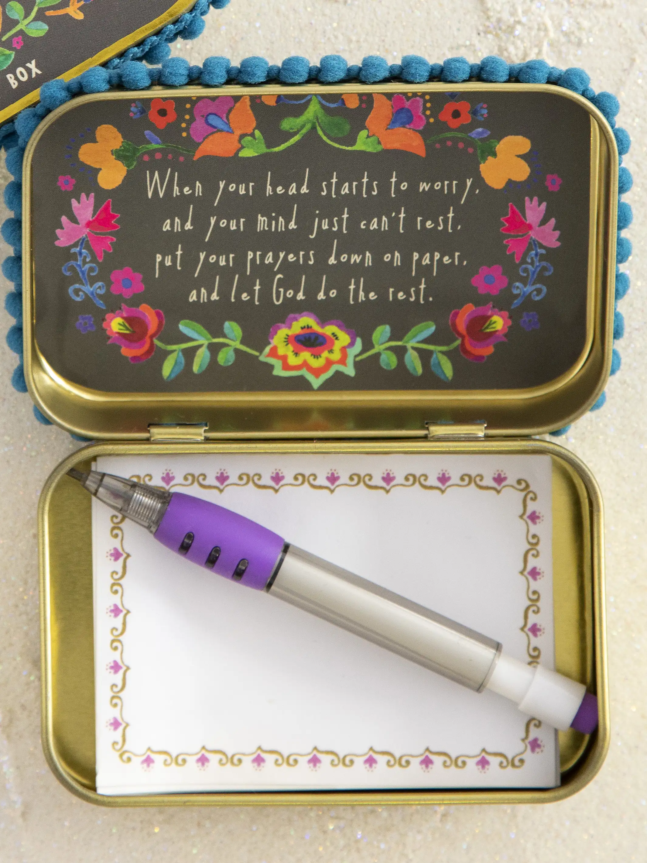Tin Prayer Box - Thankful Grateful