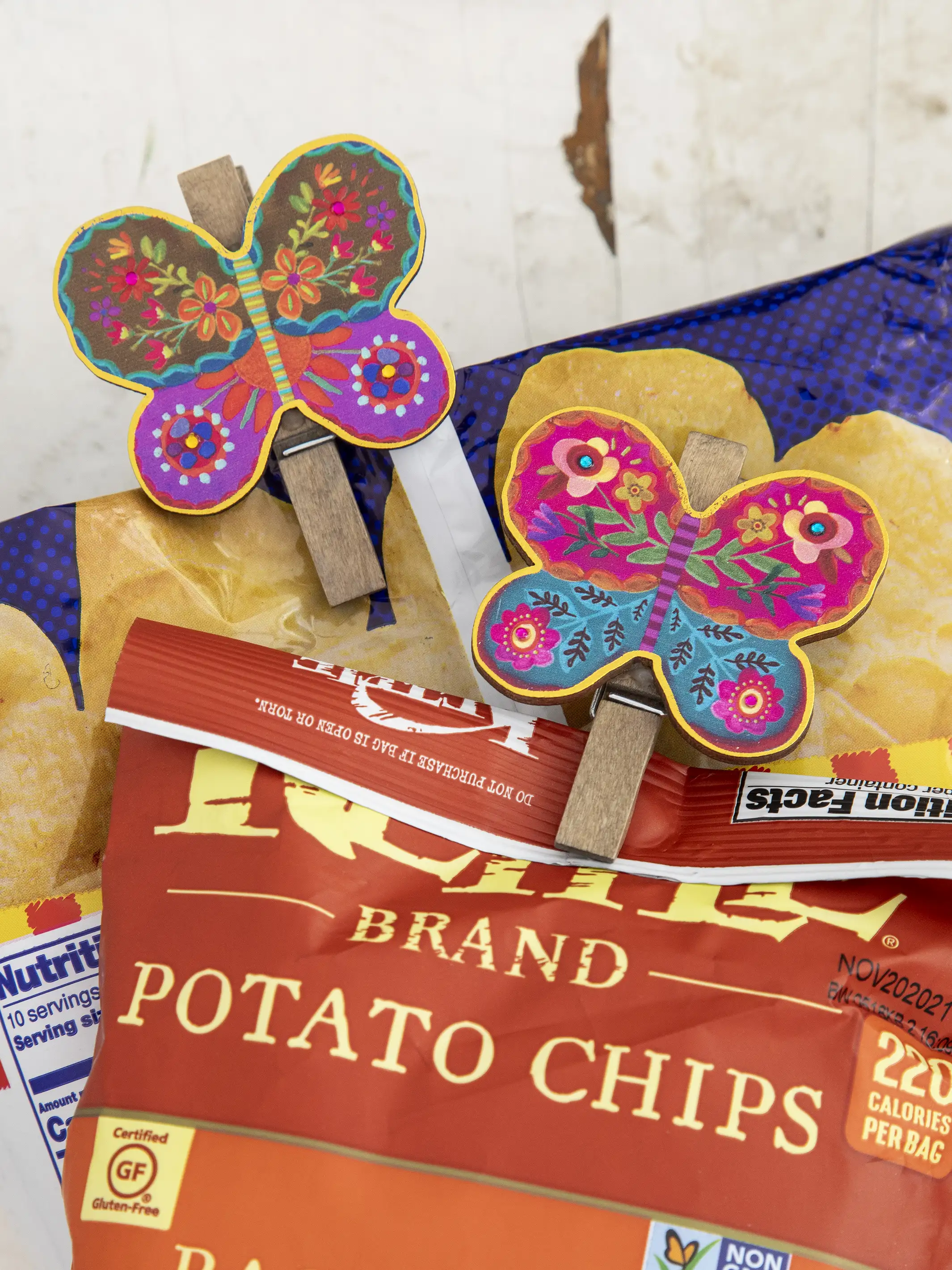 Magnet Bag Clips, Set of 2 - Butterfly