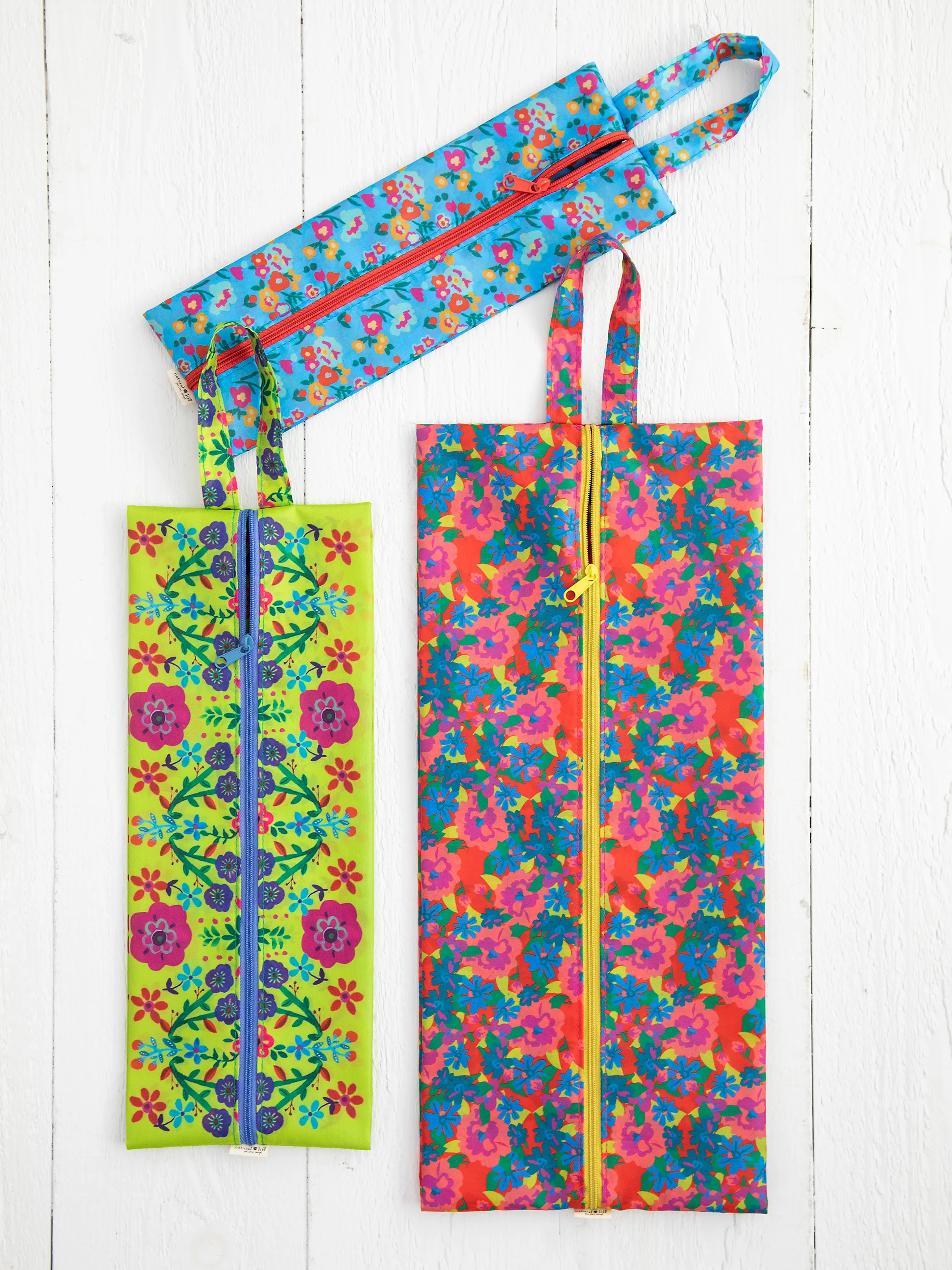 Set of 3 Pack & Go Packing Cubes - Bright Floral