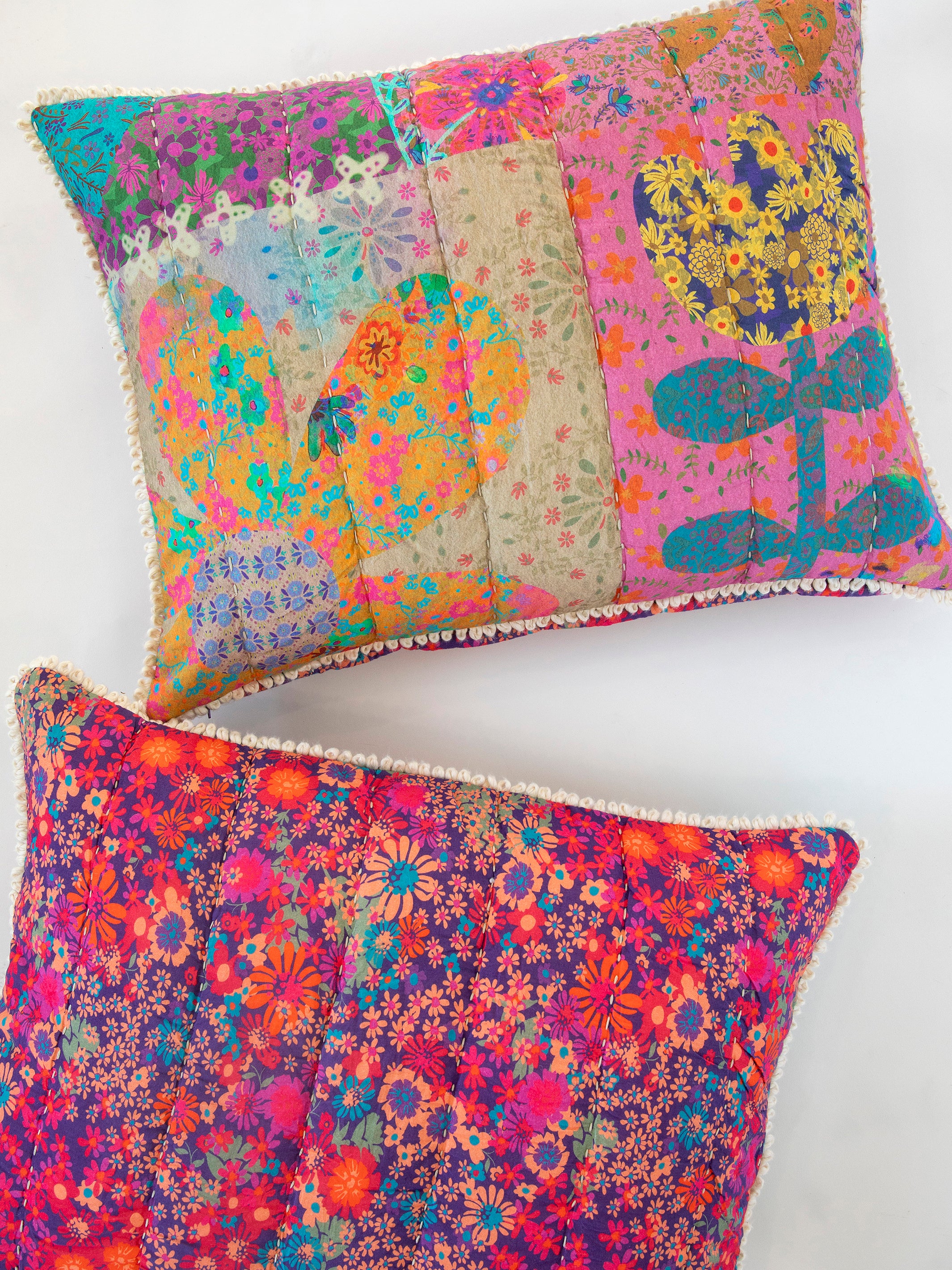 Good Vibes Reversible Shams, Set of 2