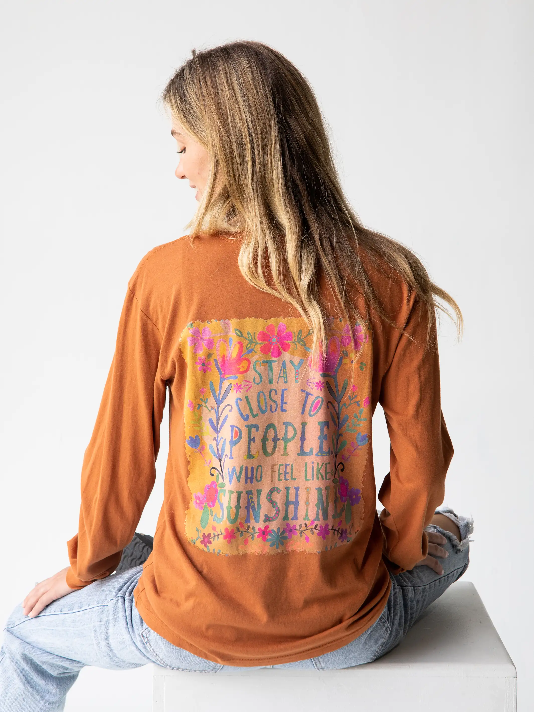 Long Sleeve Comfy Tee Shirt - Stay Close