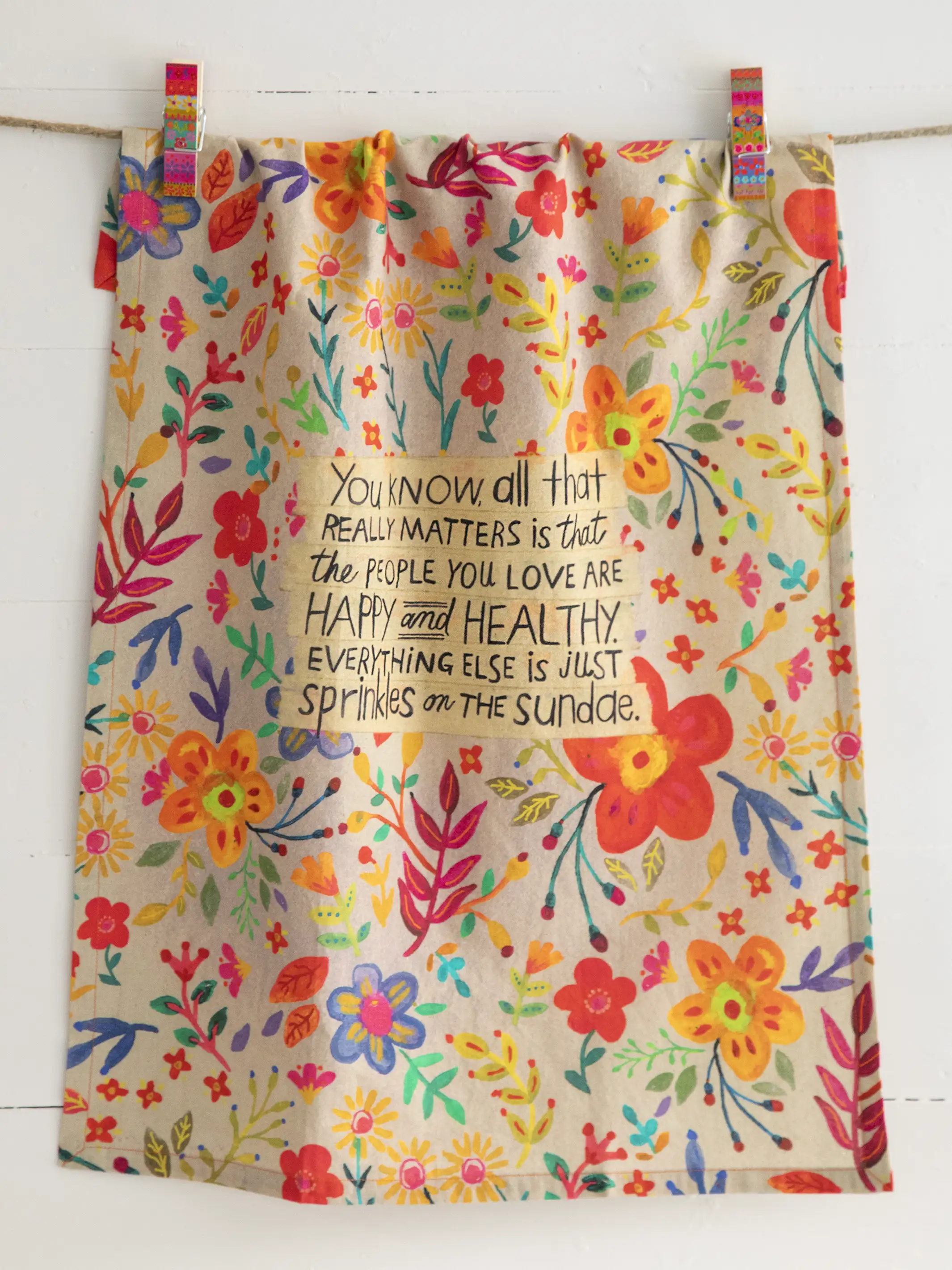 Kitchen Dish Towel - Happy Healthy