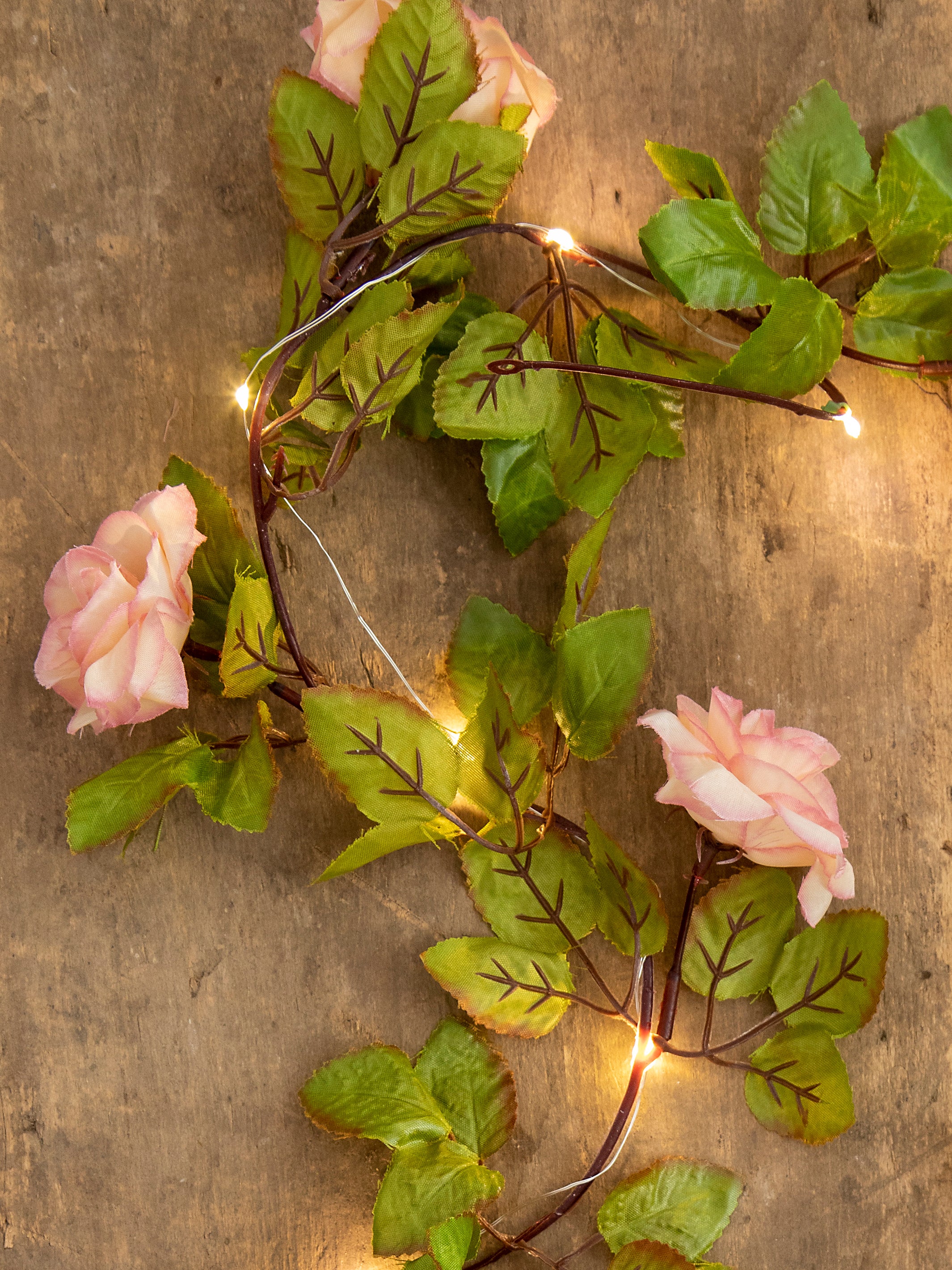 Rose Vine Garland String Lights
