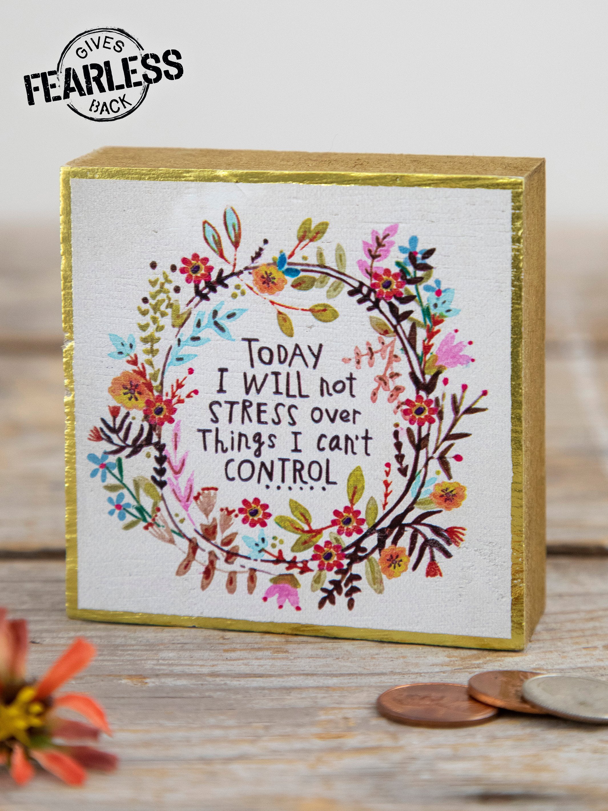 Tiny Block Keepsake - Will Not Stress
