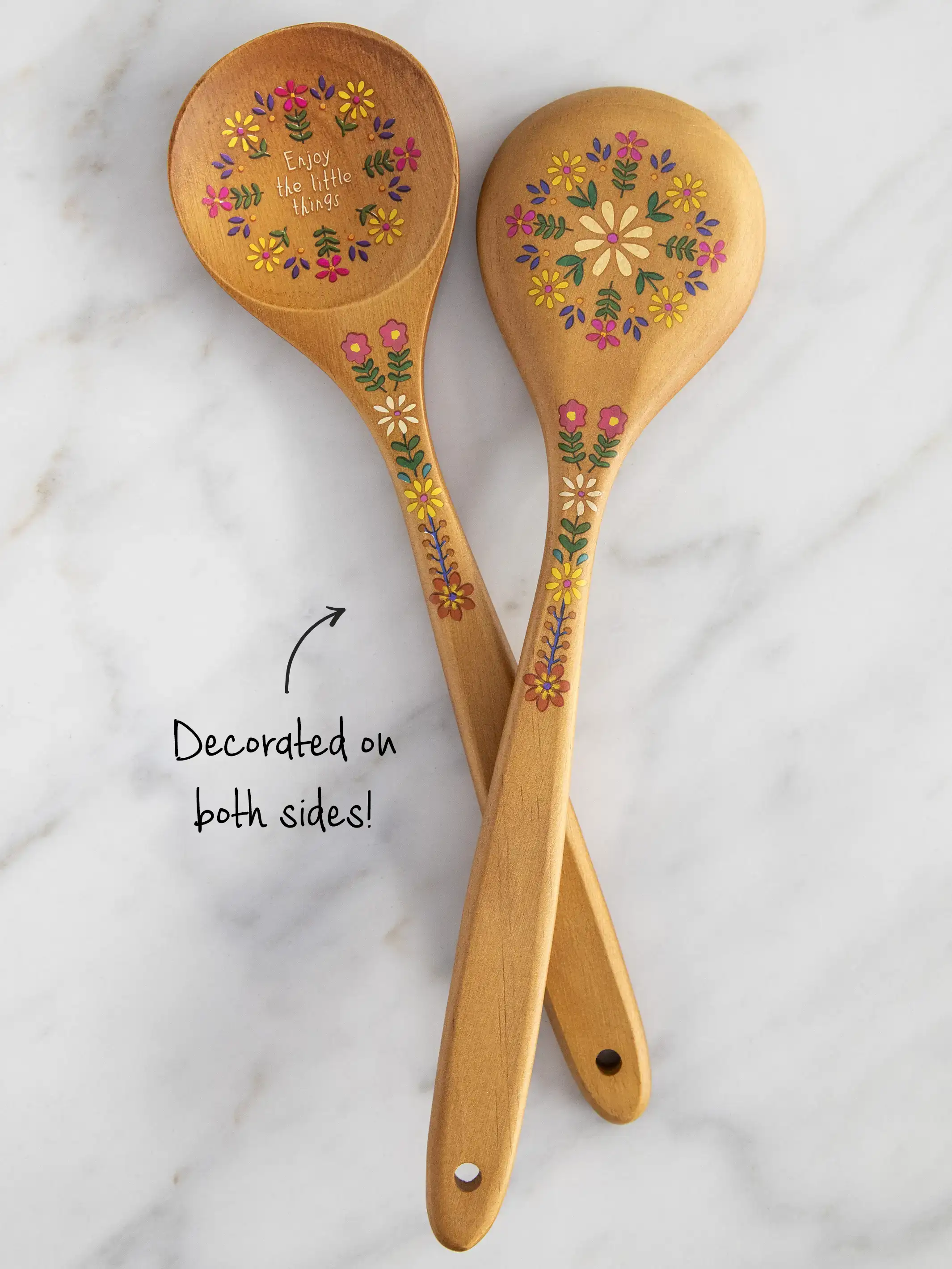 Cutest Wooden Spoon Ever - Folk Flower