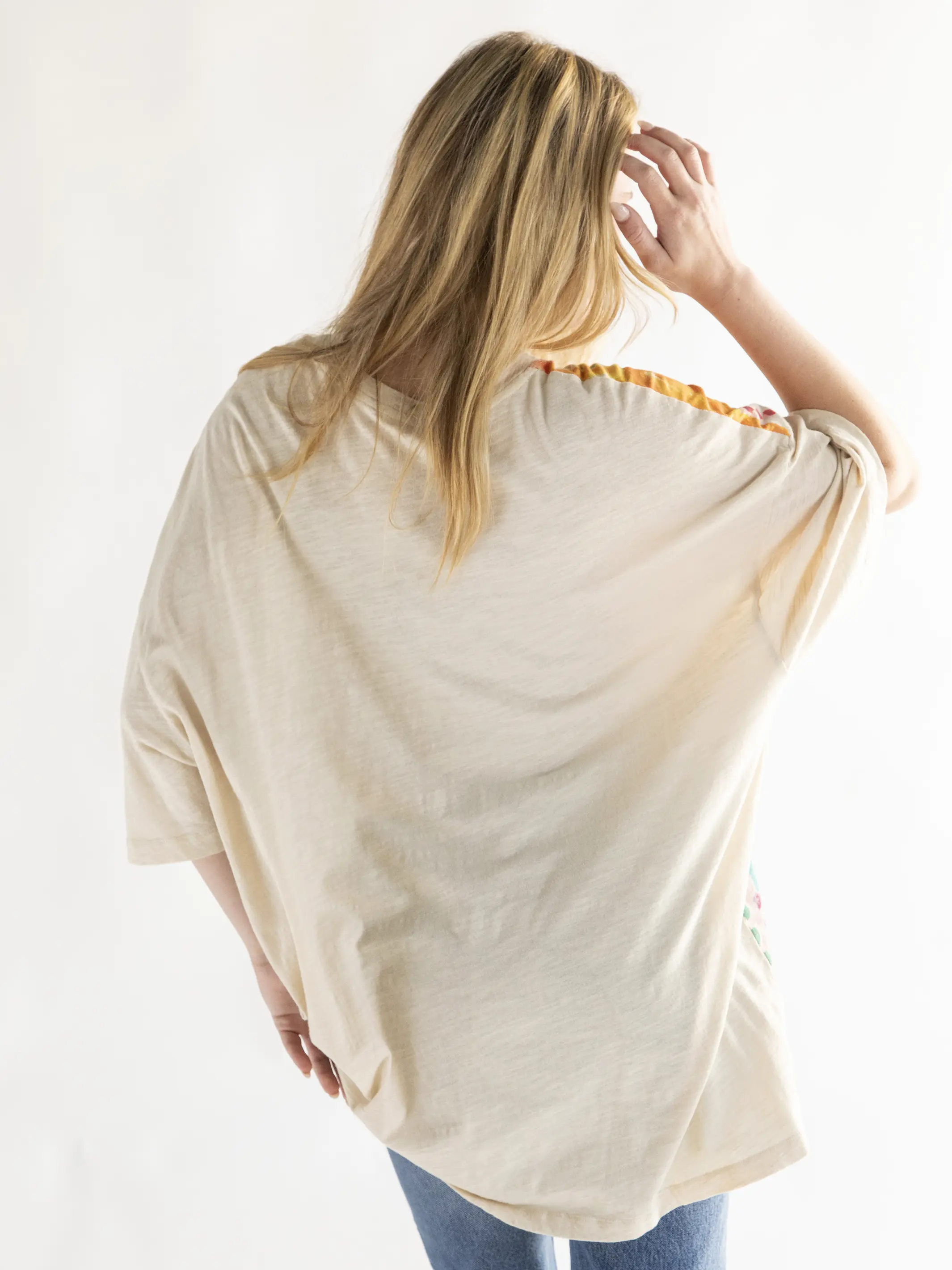 Life Is A Canvas Tee - Live Happy Cream