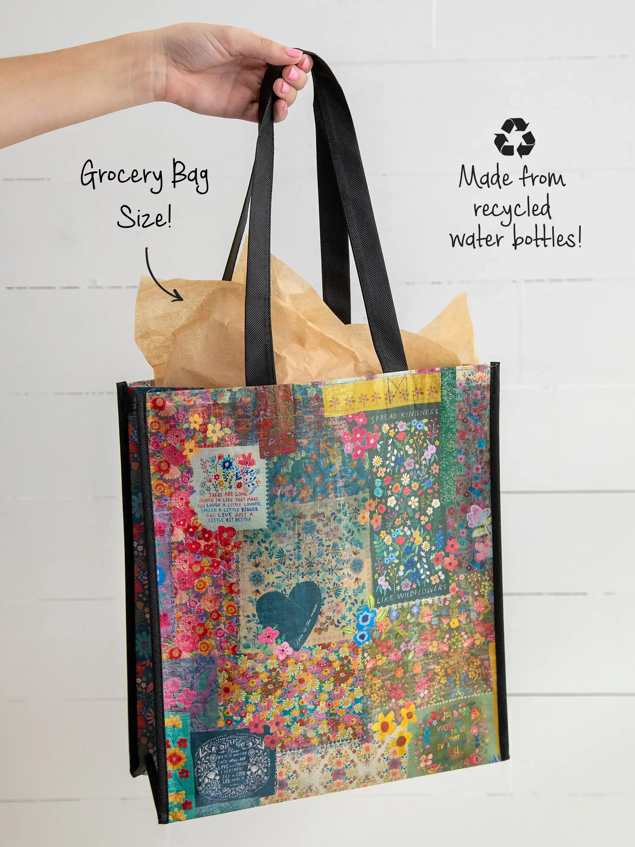 XL Happy Bag, Set of 3 - Chirp Patchwork
