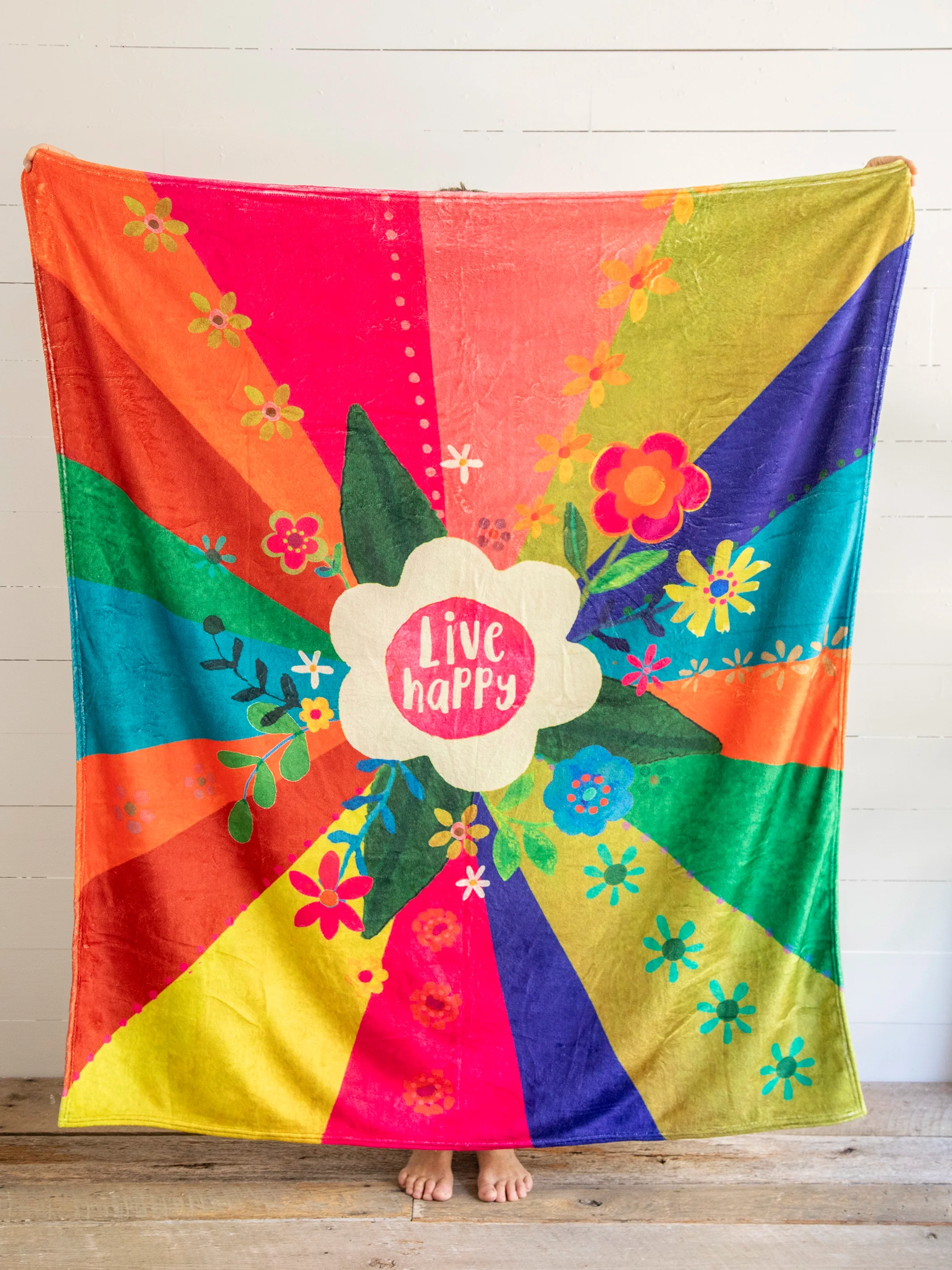 Cozy Throw Blanket - Live Happy