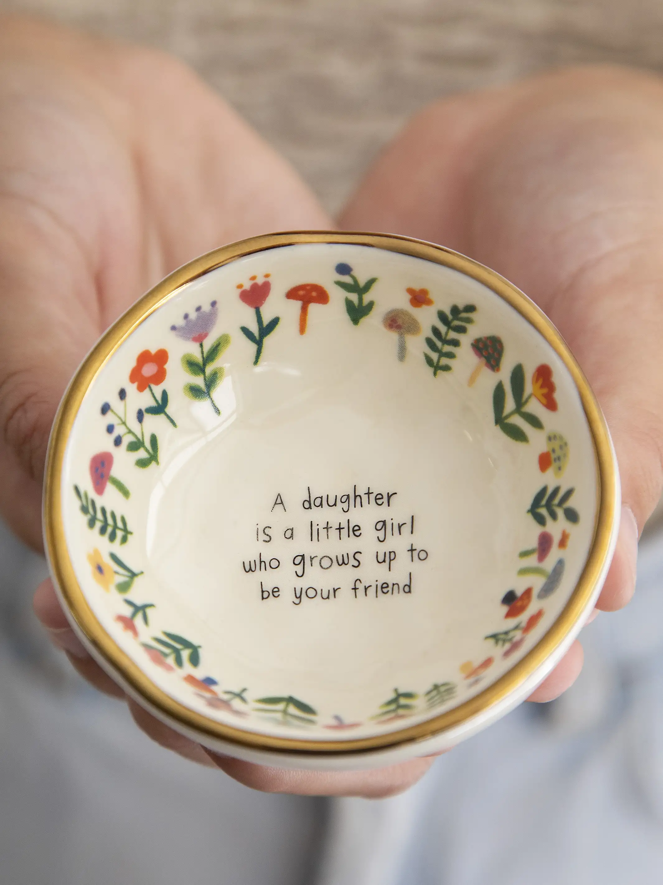 Ceramic Giving Trinket Bowl - Daughter Friend
