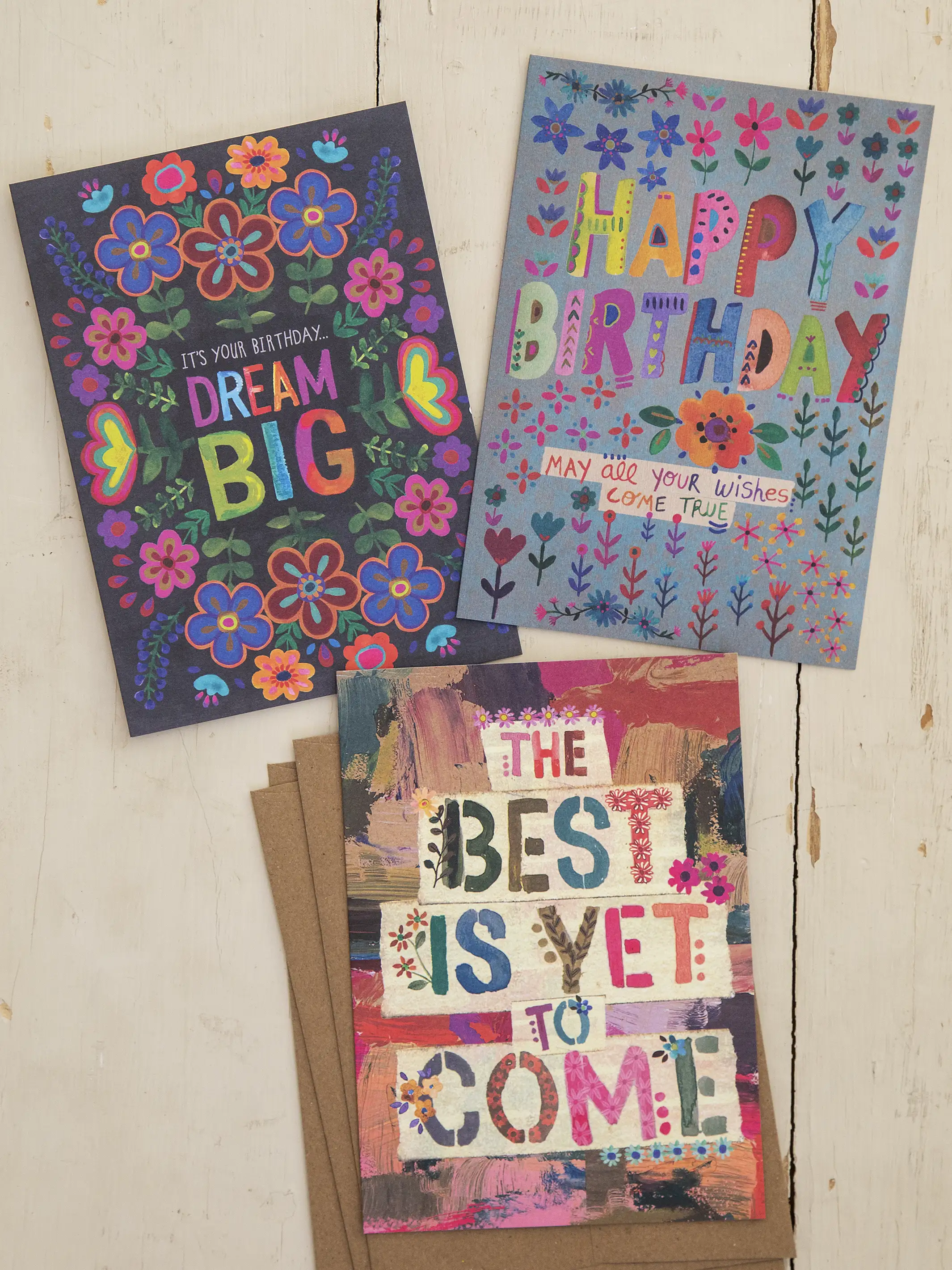 Greeting Card Bundle, Set of 3 - Birthday