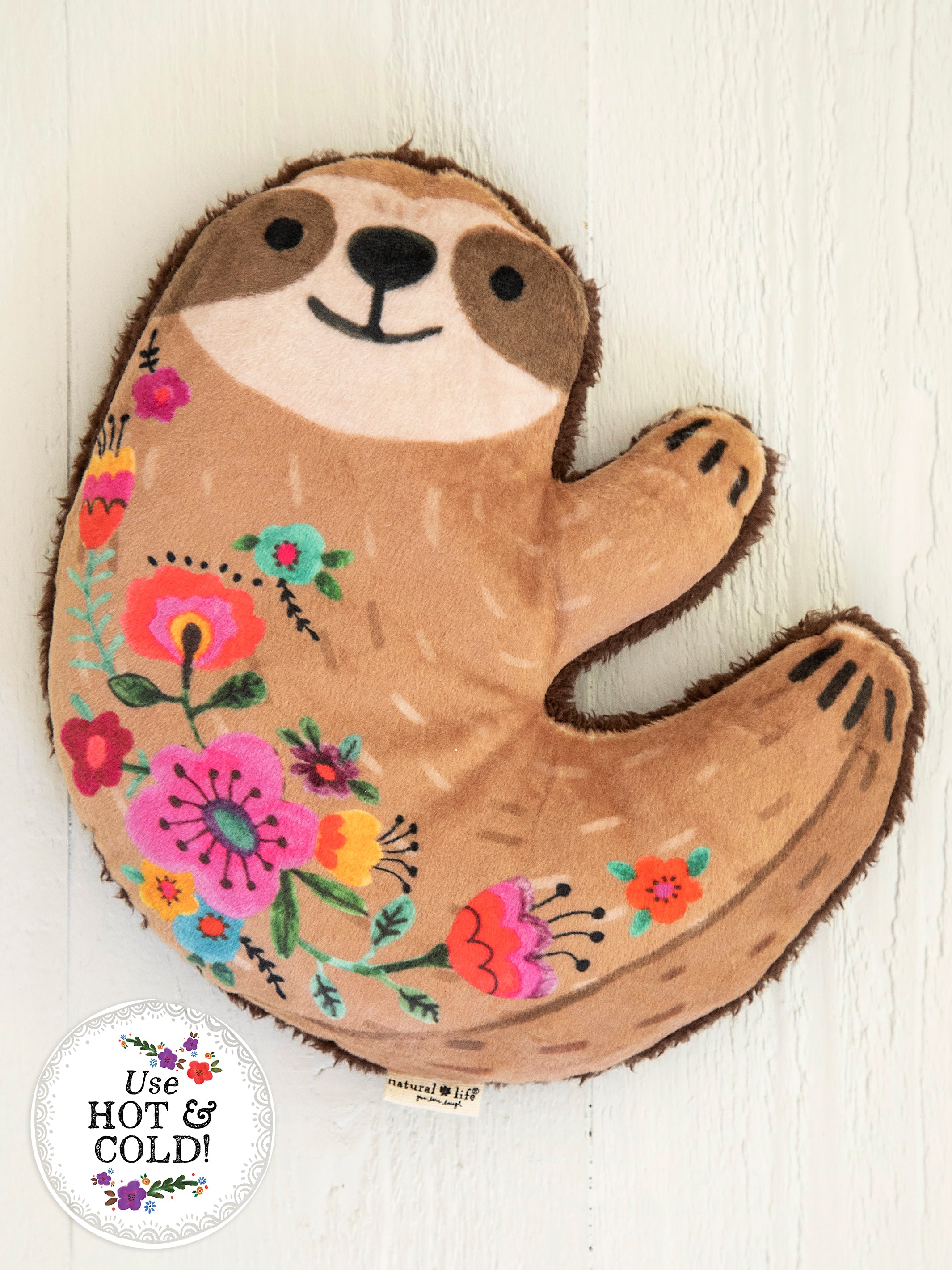 Sherpa Shaped Microwavable Heating Pad - Sloth