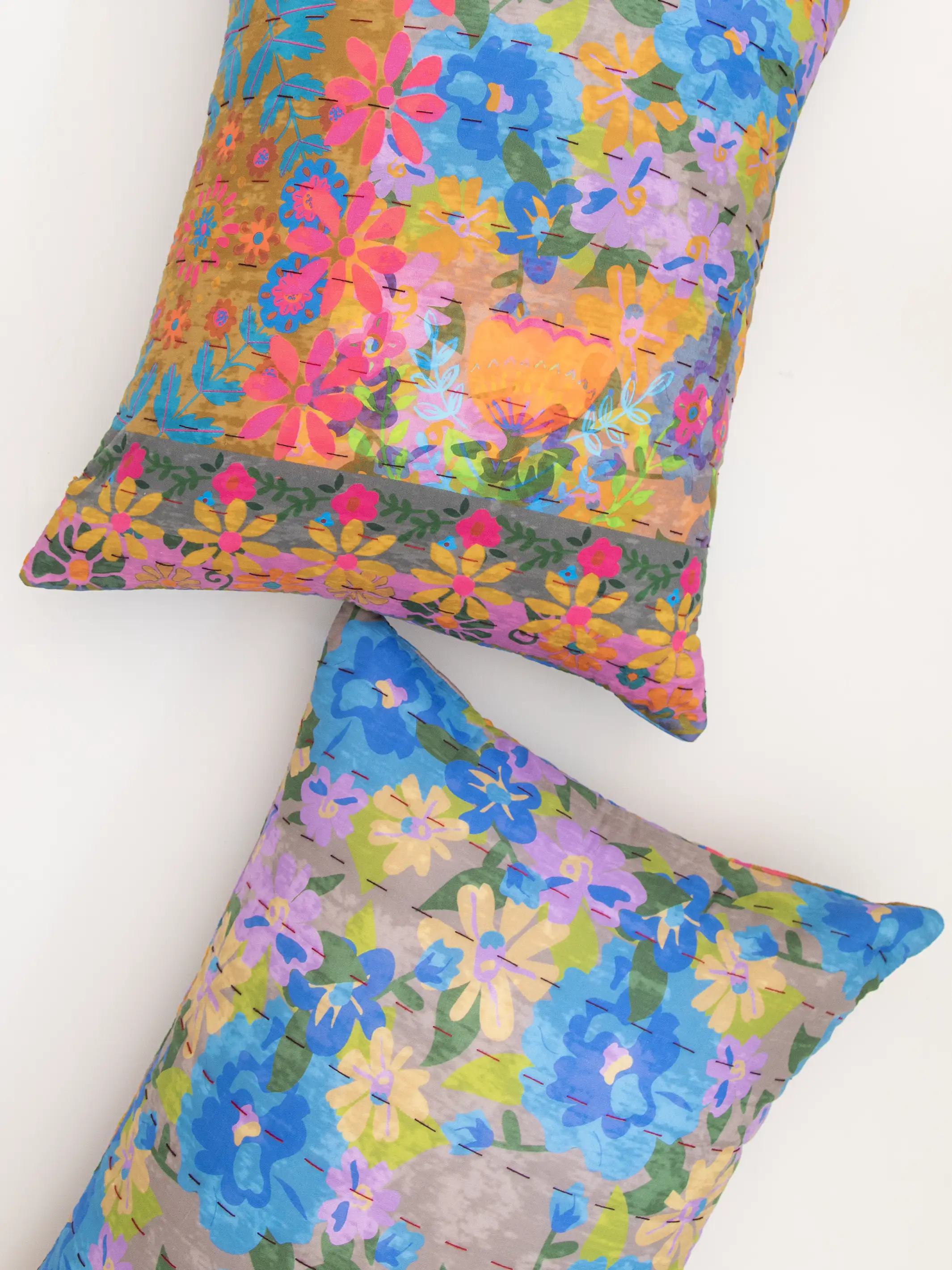 Bungalow Reversible Shams, Set of 2 - Daphne