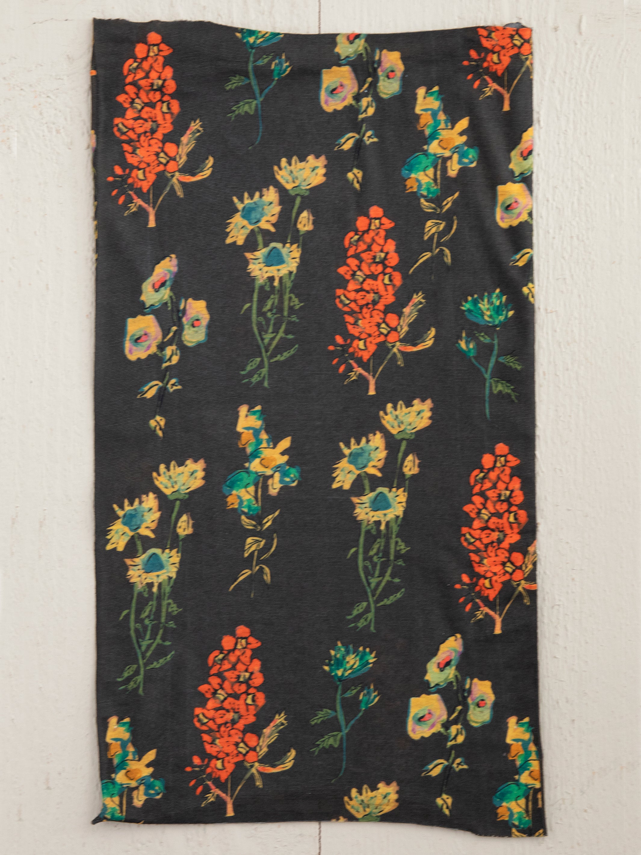 Full Boho Bandeau Headband - Charcoal Floral