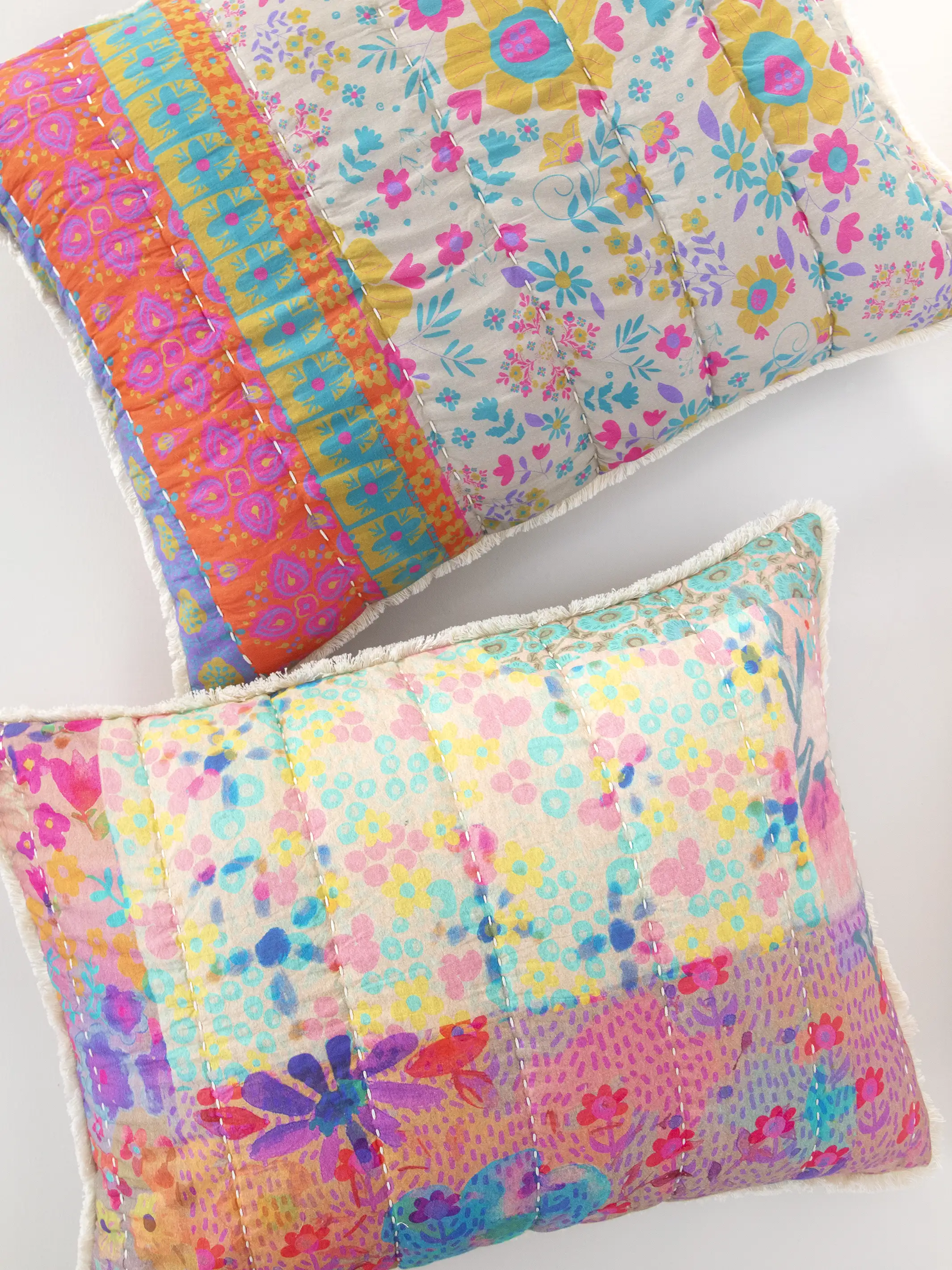 Live Happy Reversible Shams, Set of 2