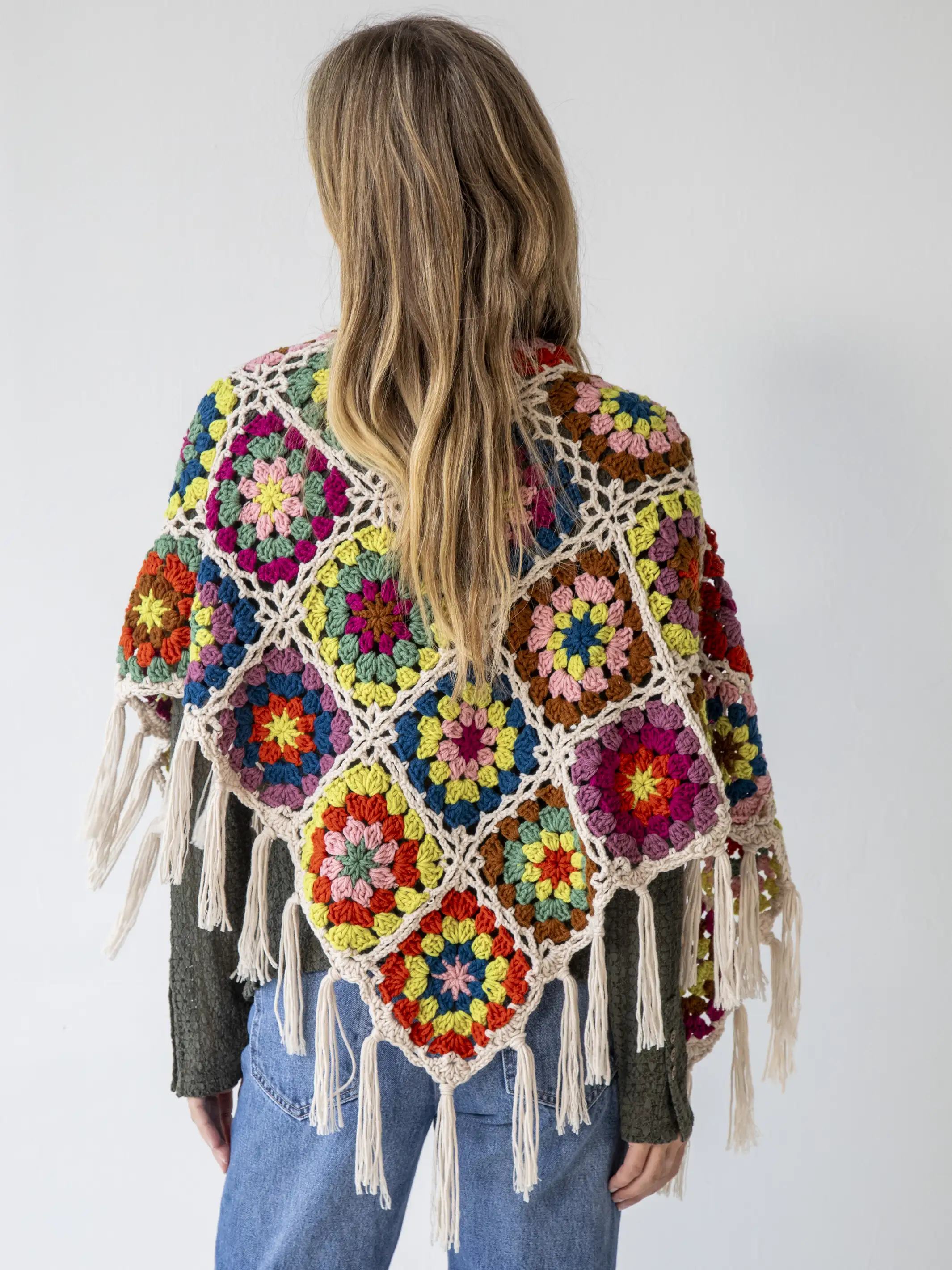 Crochet Shawl - Cream