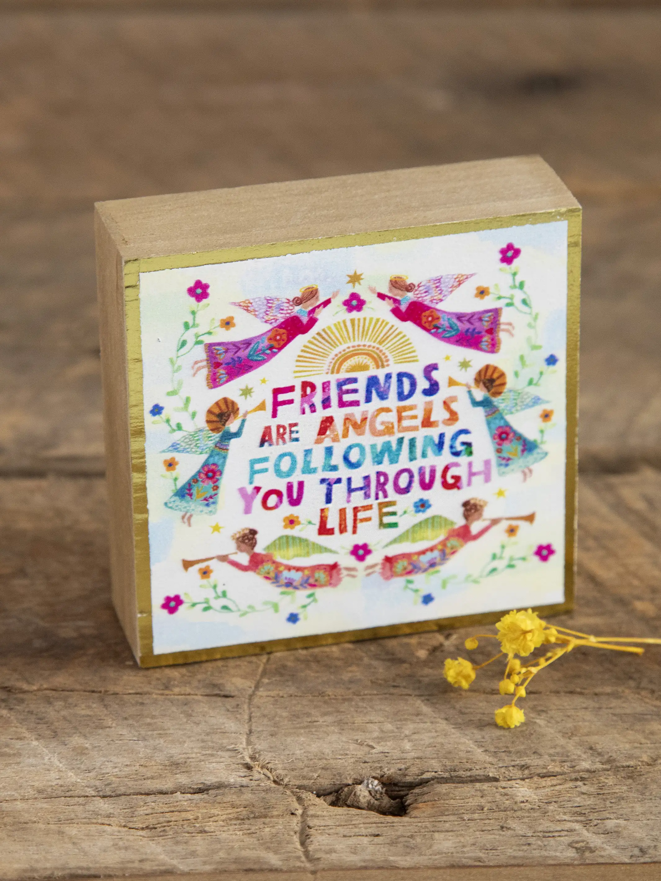 Tiny Block Keepsake - Friends Are Angels