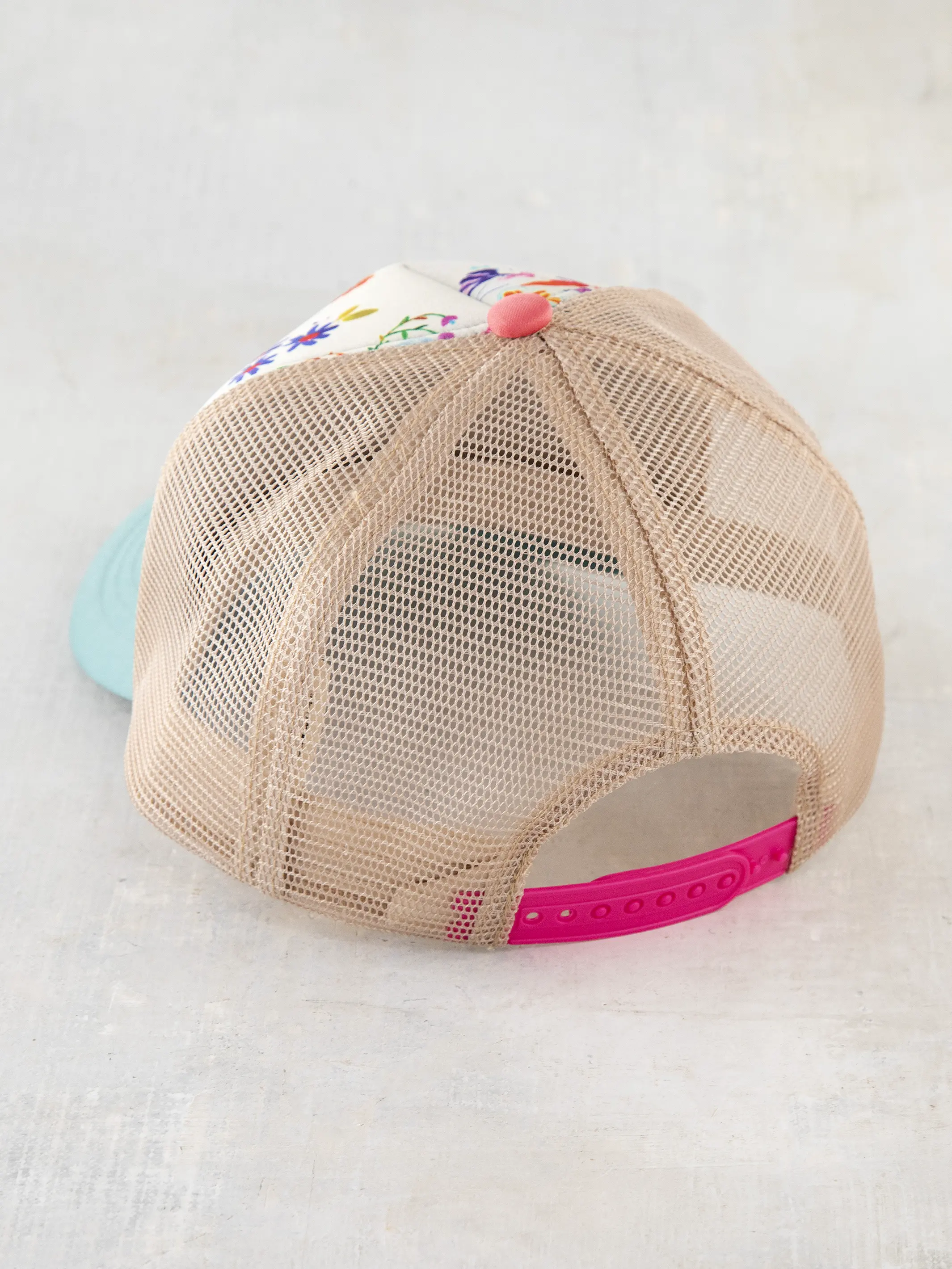 Adjustable Trucker Hat - Cream, Love