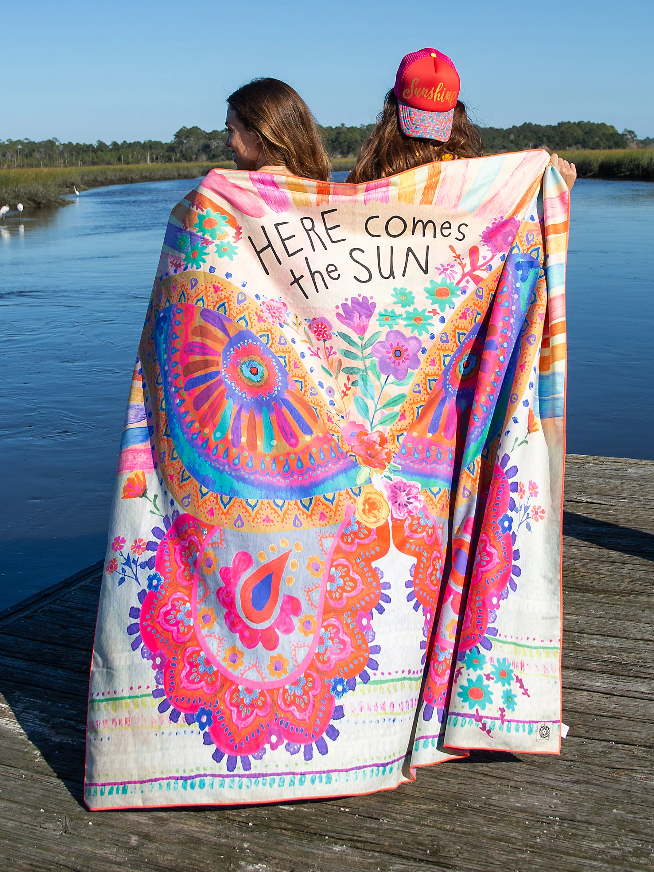 XL Double-Sided Beach Towel - Butterfly