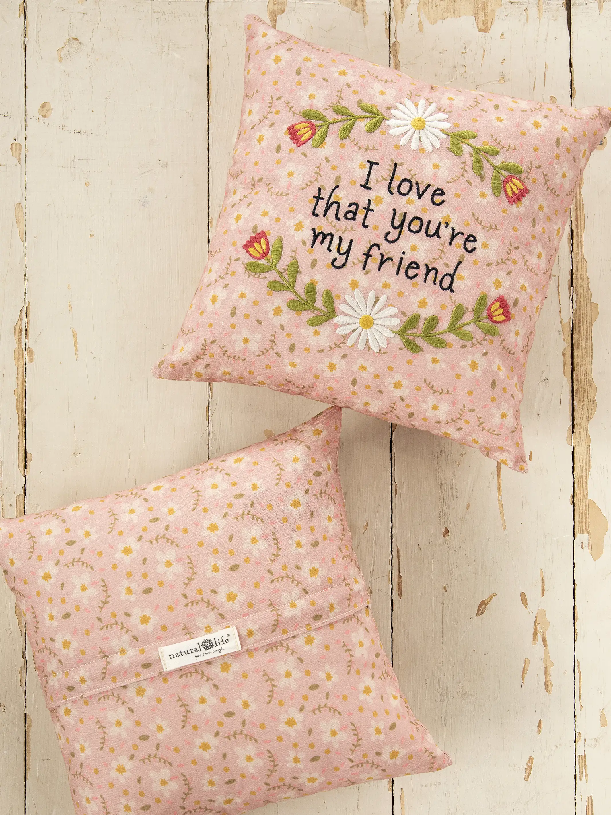 Embroidered Giving Pillow - Friend
