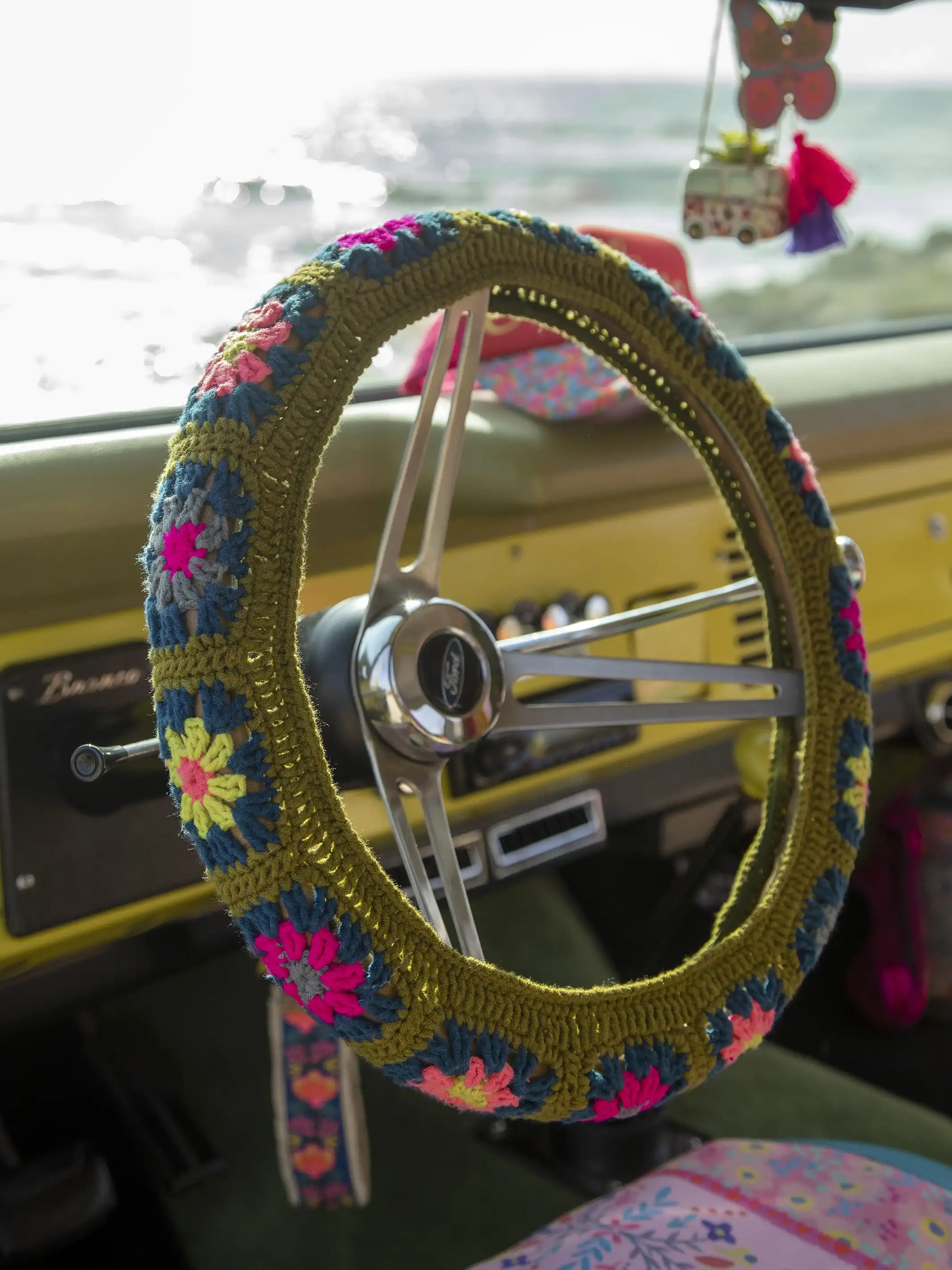 Crochet Steering Wheel Cover, 15