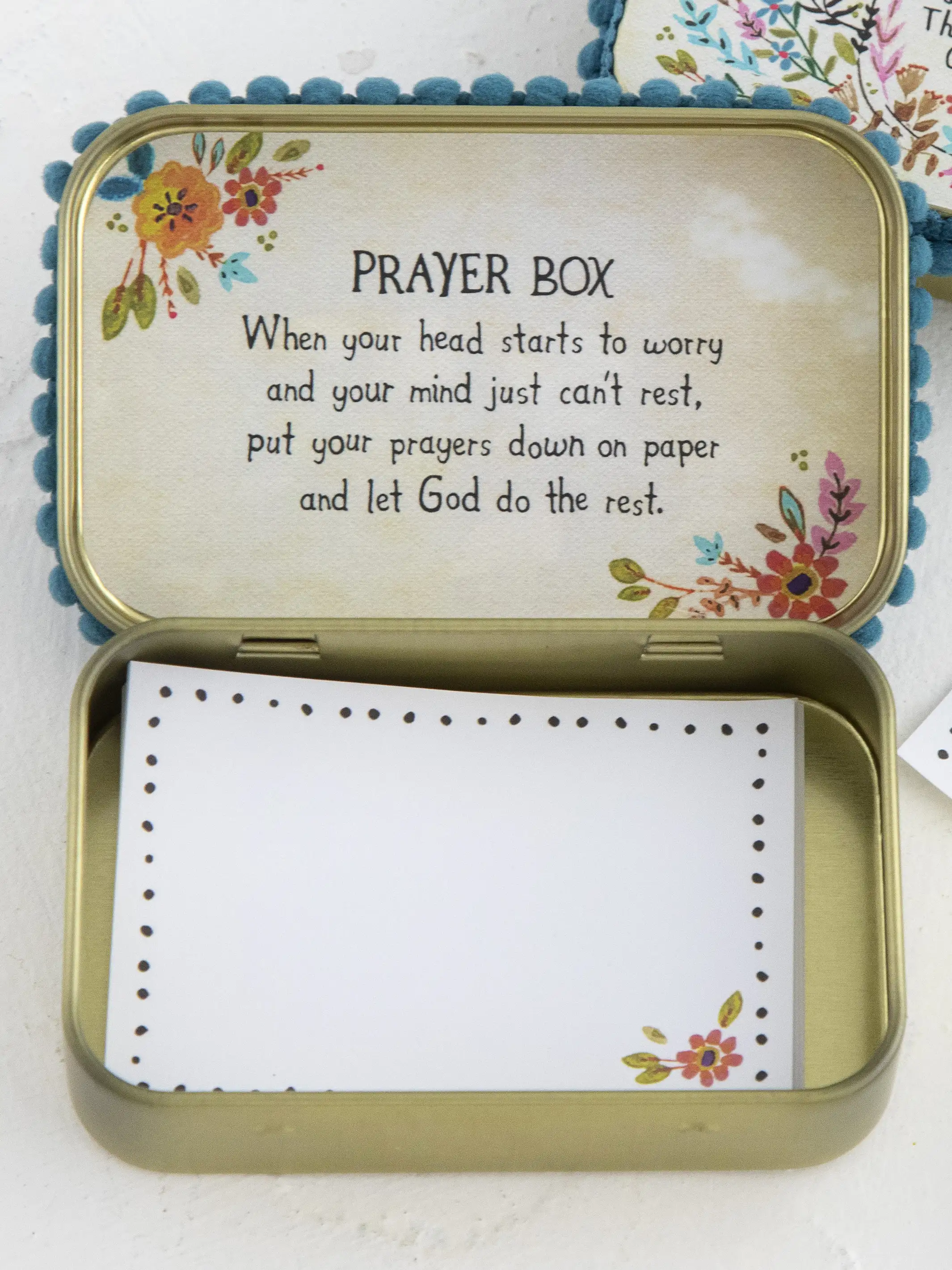 Tin Prayer Box - Will Not Stress