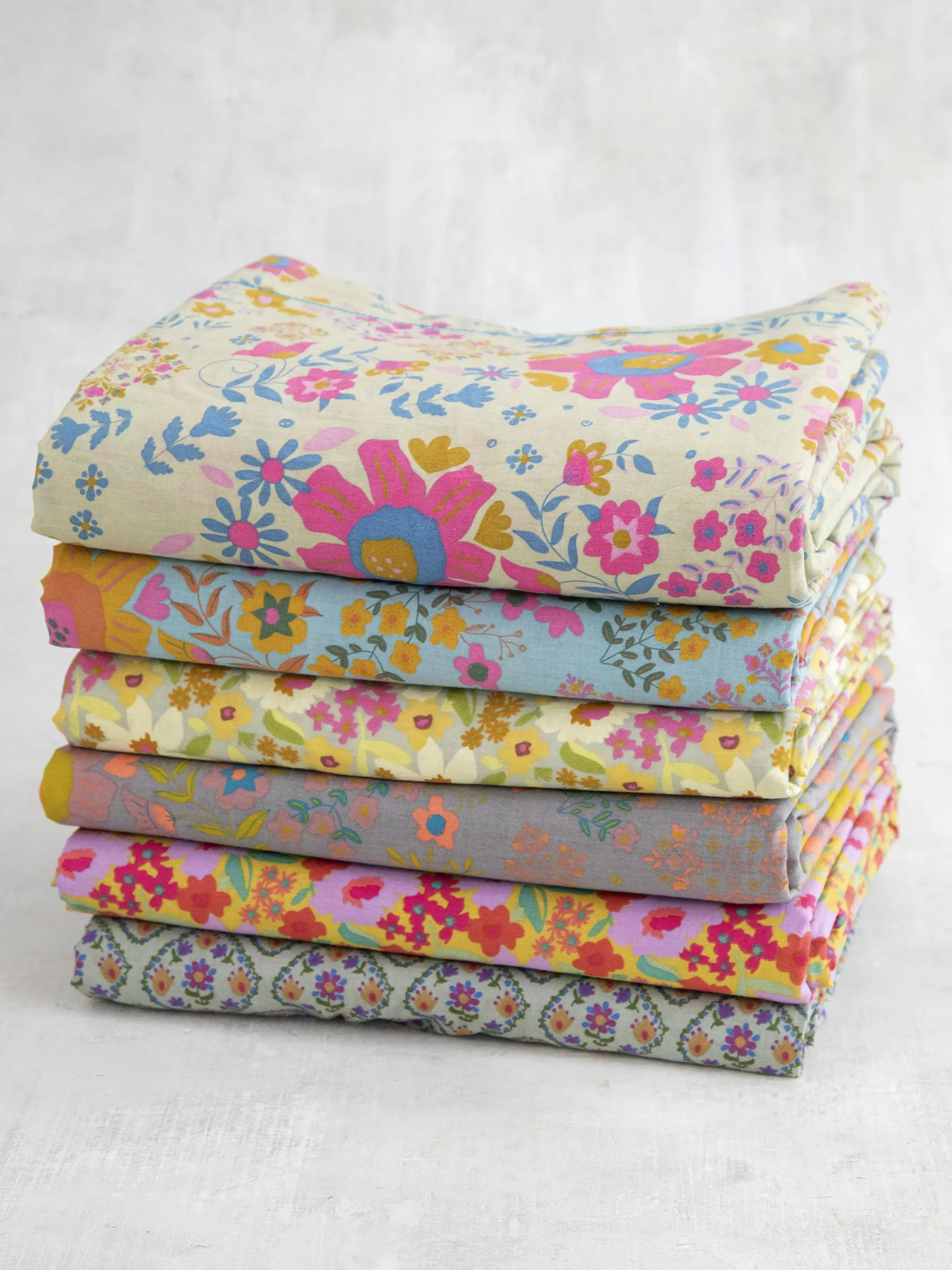 Mix & Match Soft Cotton Flat Sheet - Blue Lula
