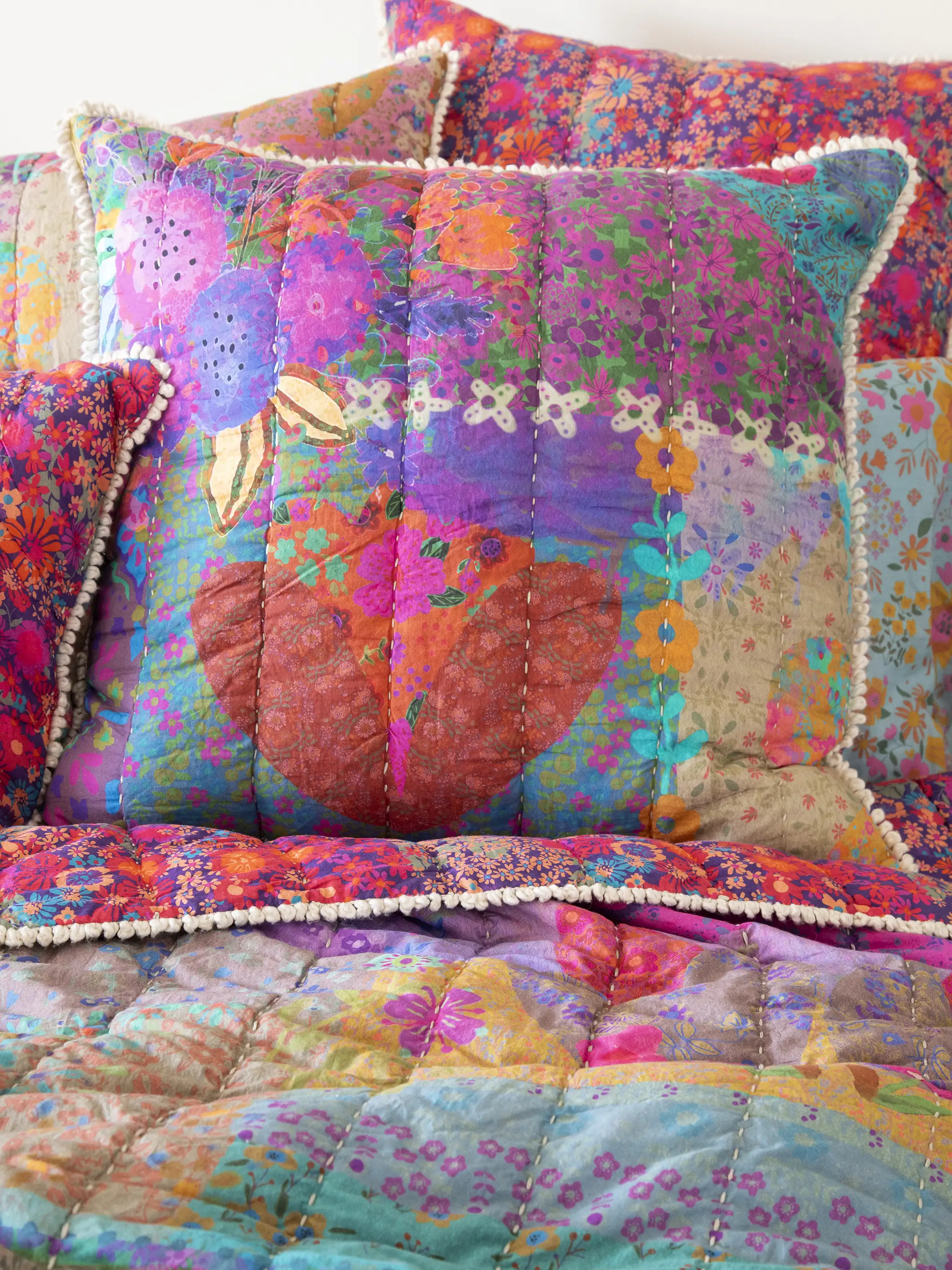 Good Vibes Reversible Euro Sham