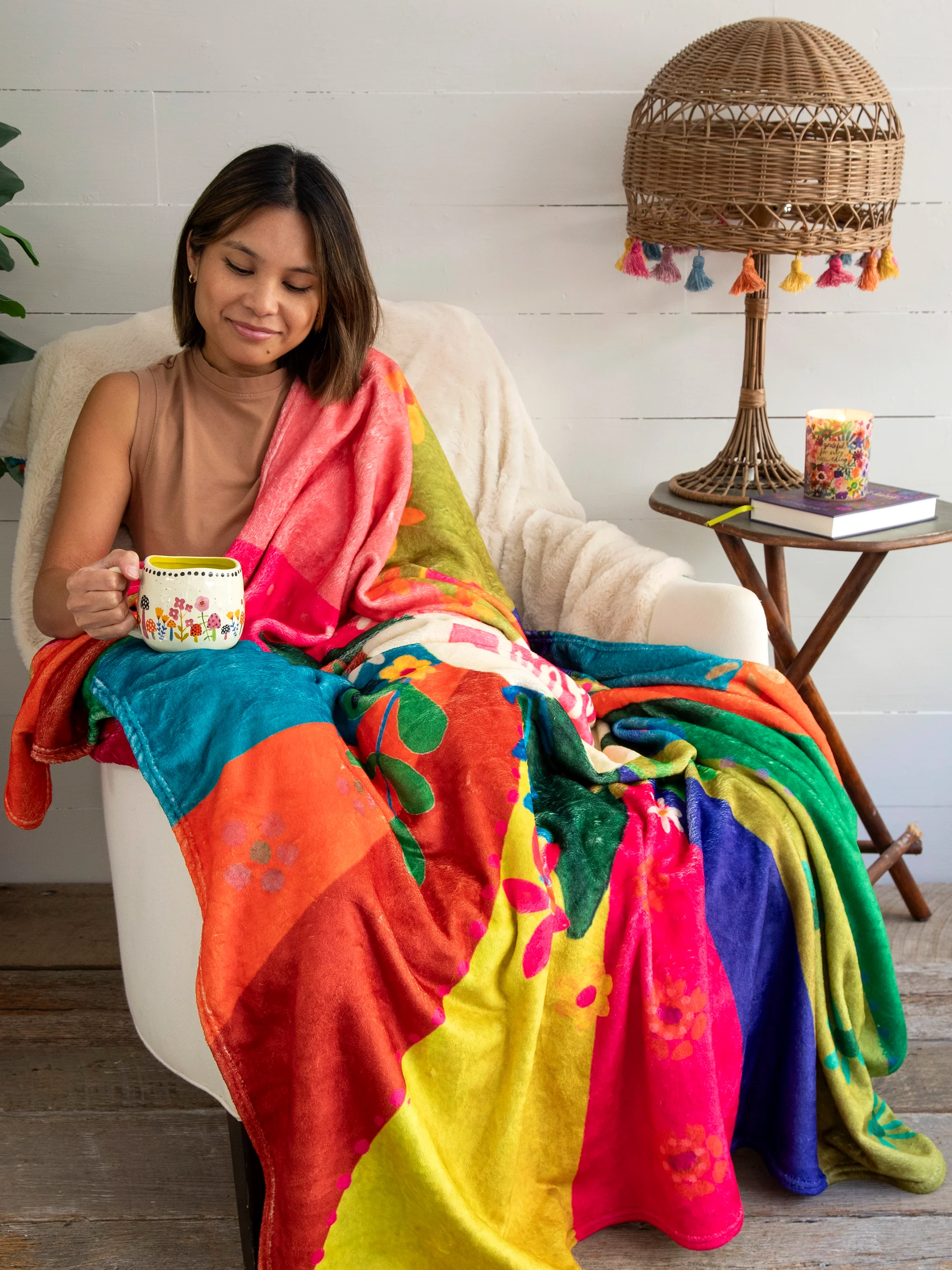 Cozy Throw Blanket - Live Happy