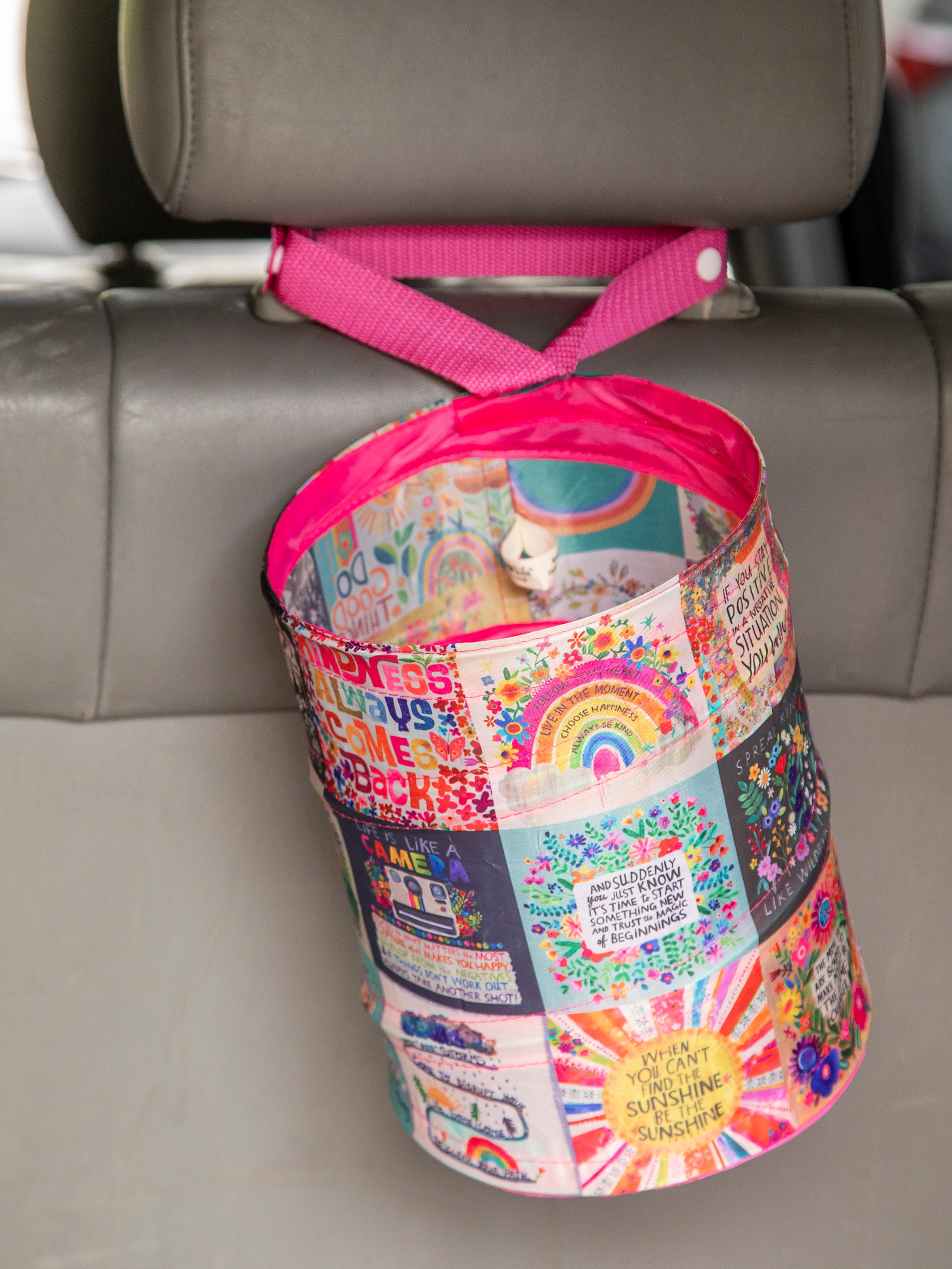Pop-Up Car Trash Can - Chirp Patchwork