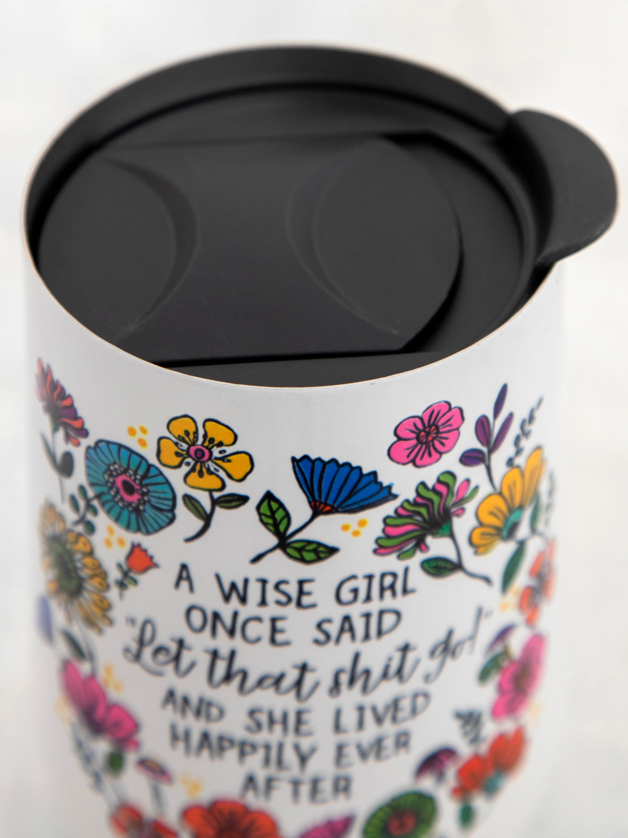Stainless Steel Wine Tumbler - Wise Girl