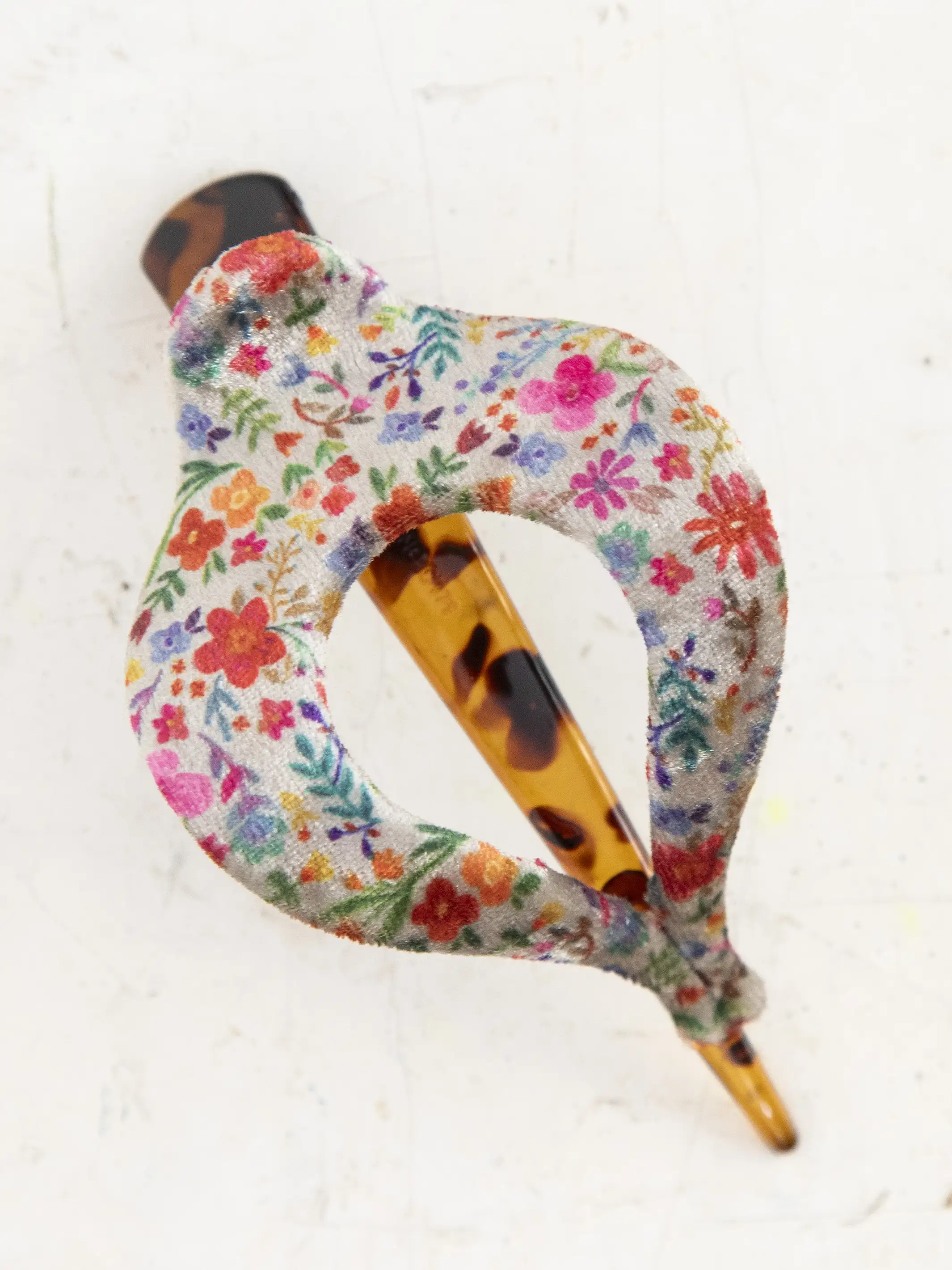 Velvet Boho Clip - Pink