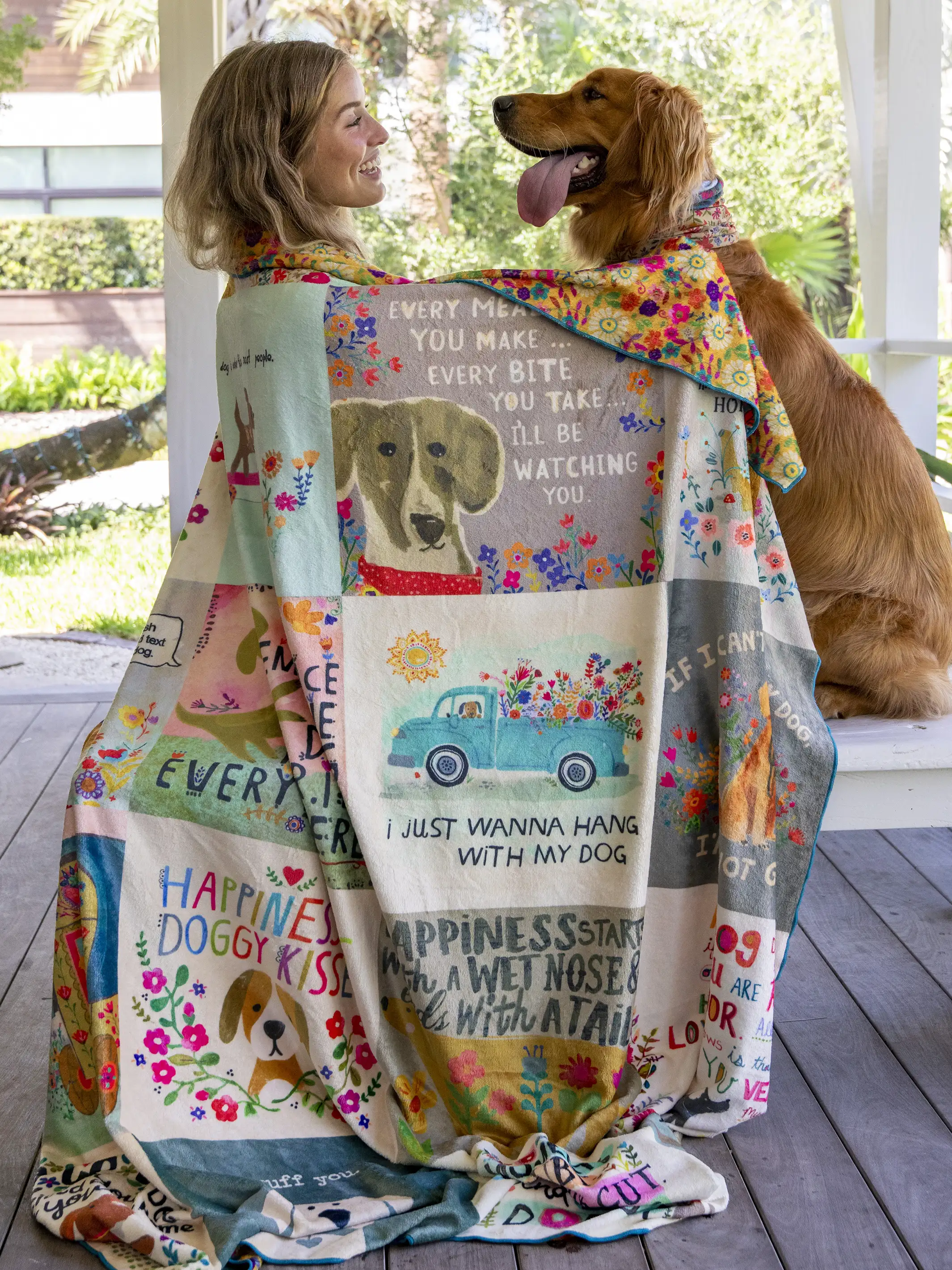 XL Double-Sided Cozy Blanket - Dog Lover Chirps
