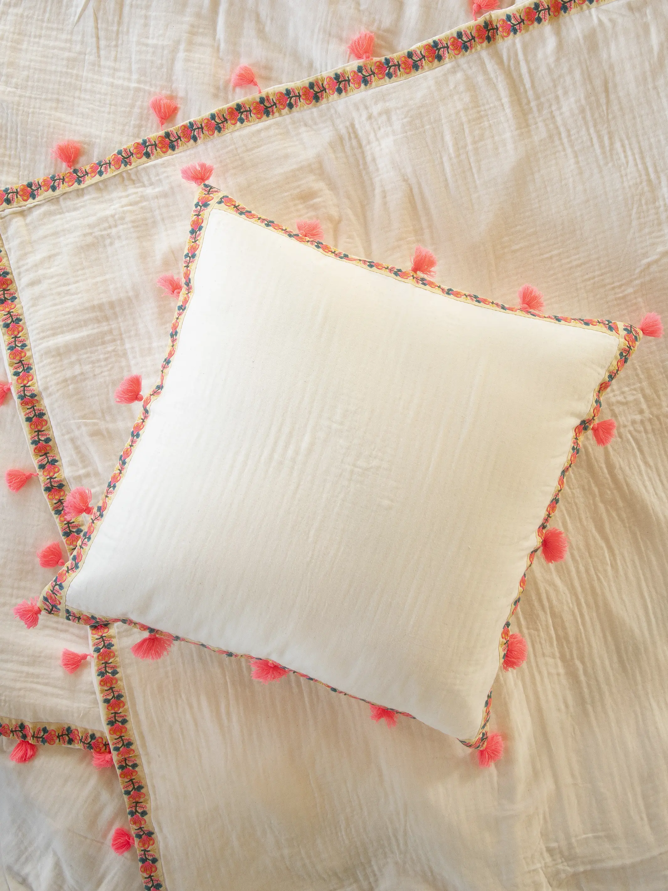 Isabel Gauze Euro Sham - Cream