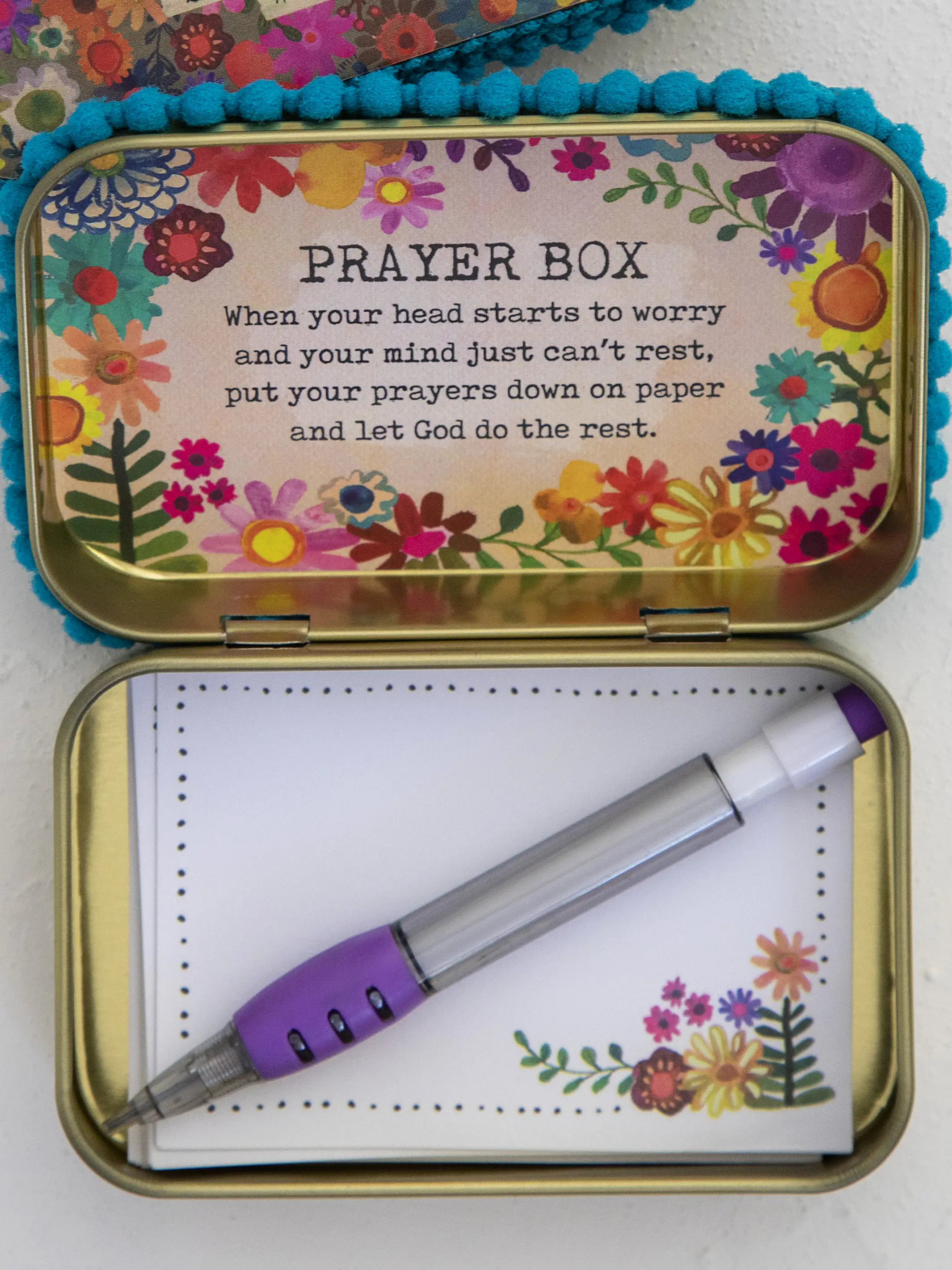 Tin Prayer Box - Don't Worry