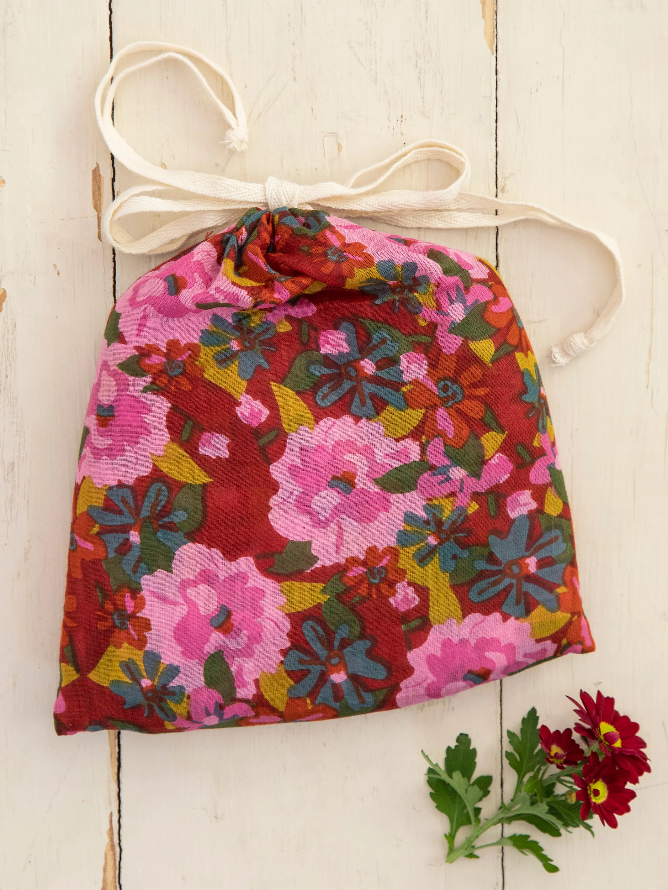 Tunic-In-A-Bag - Pink Red Floral