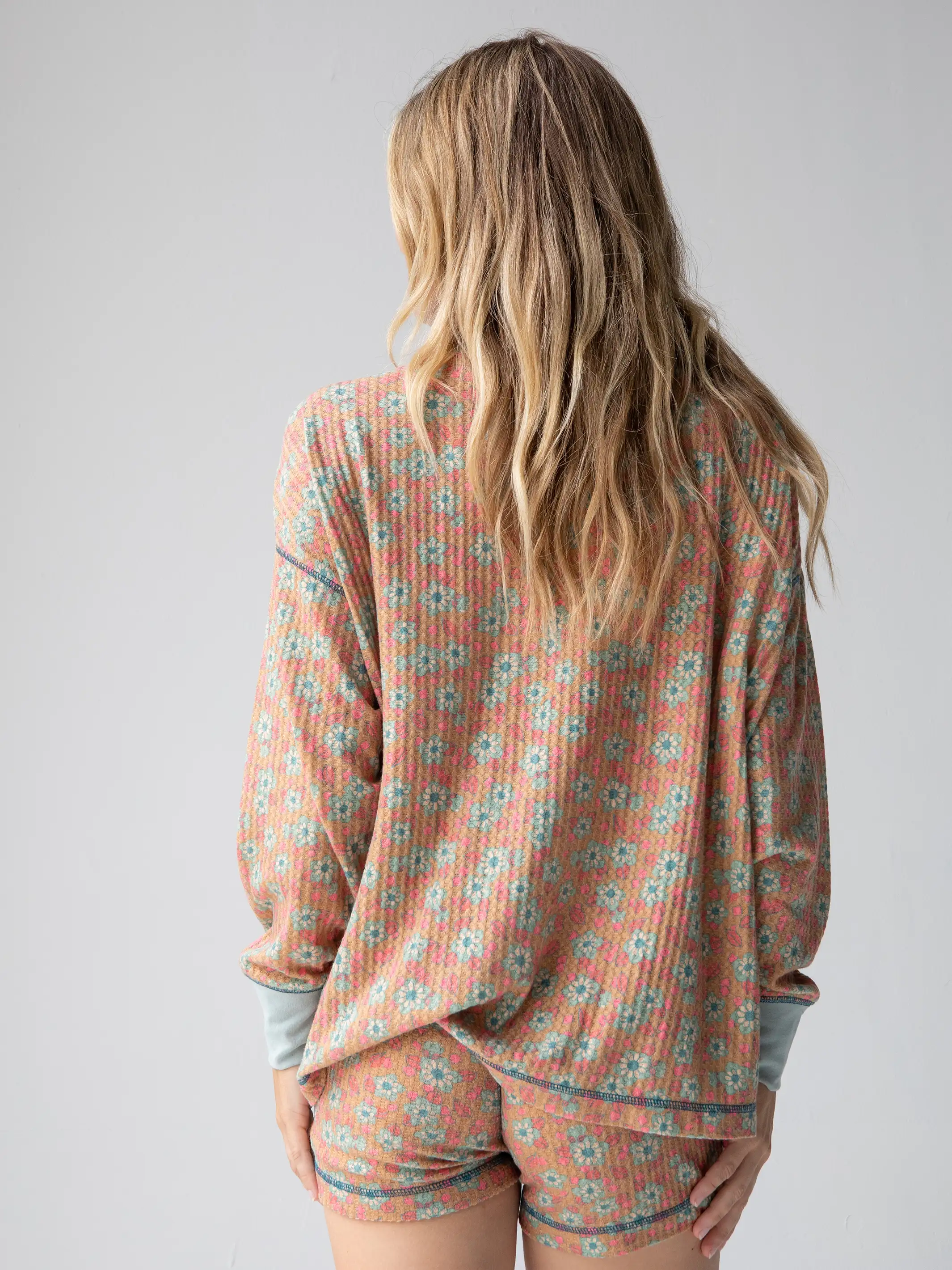 Mix & Match Thermal Pajama Top - Orange