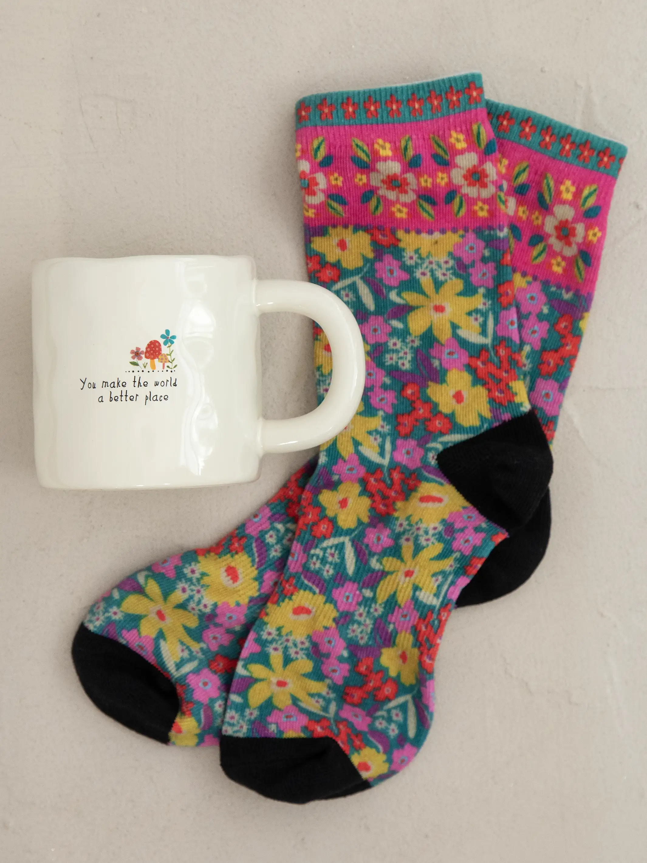 Mug & Sock Set - World Better