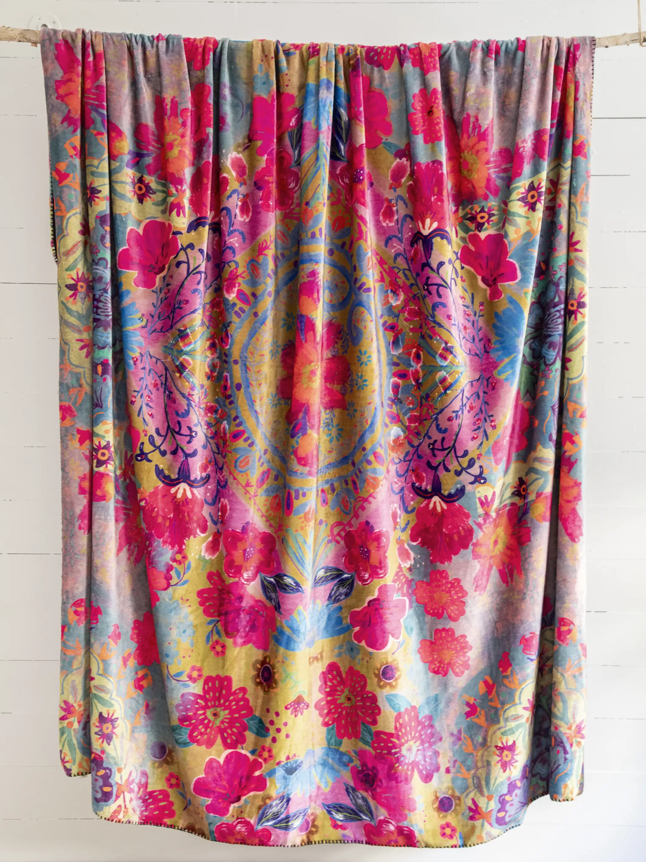 Double-Sided Cozy Coverlet - Mandala